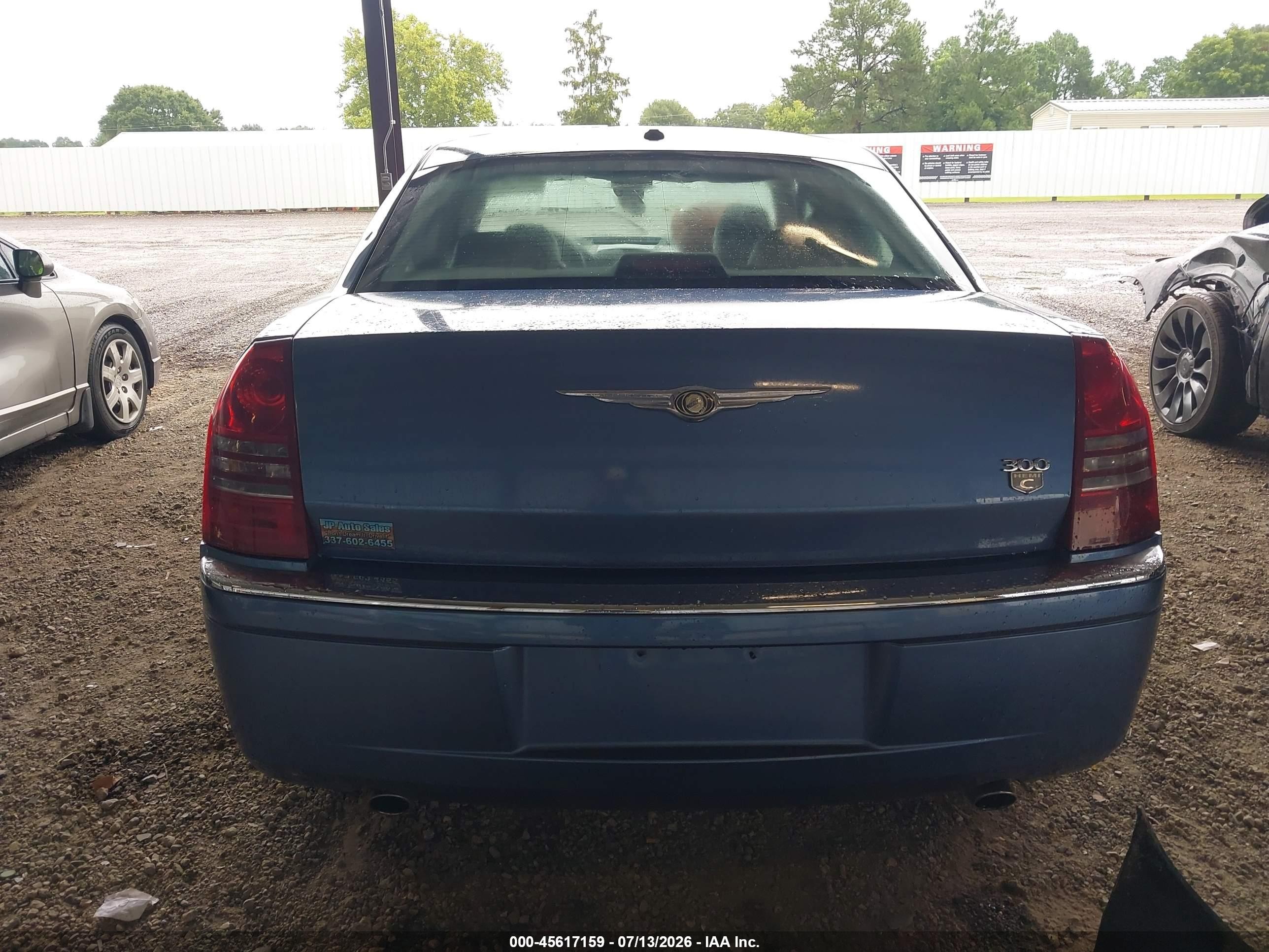 2007 Chrysler 300c Blue vin: 2C3KA63H77H876956