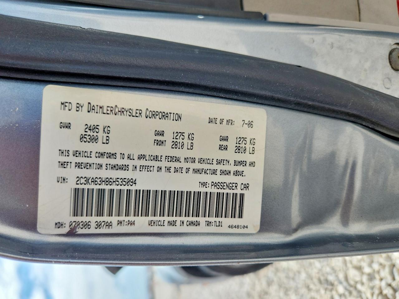 2006 Chrysler 300c Gray vin: 2C3KA63H86H535094