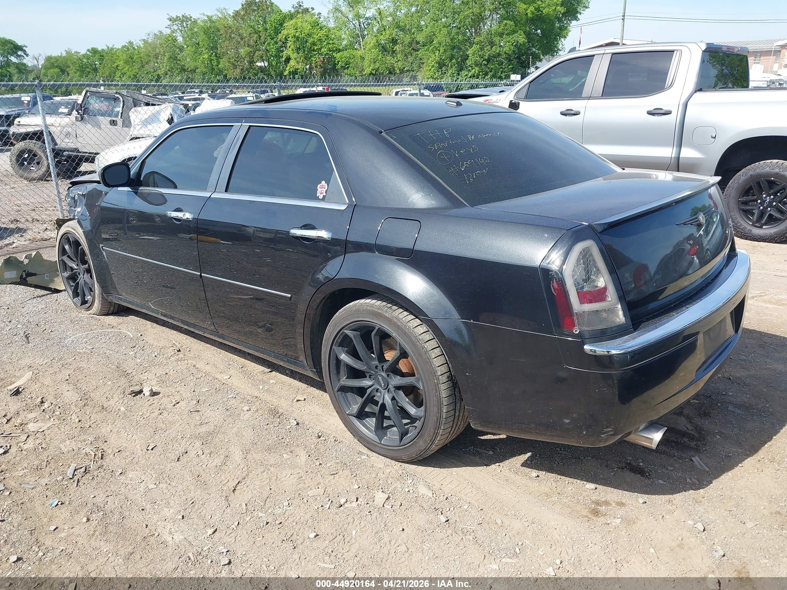 2007 Chrysler 300c   Черный vin: 2C3KA63H87H659142