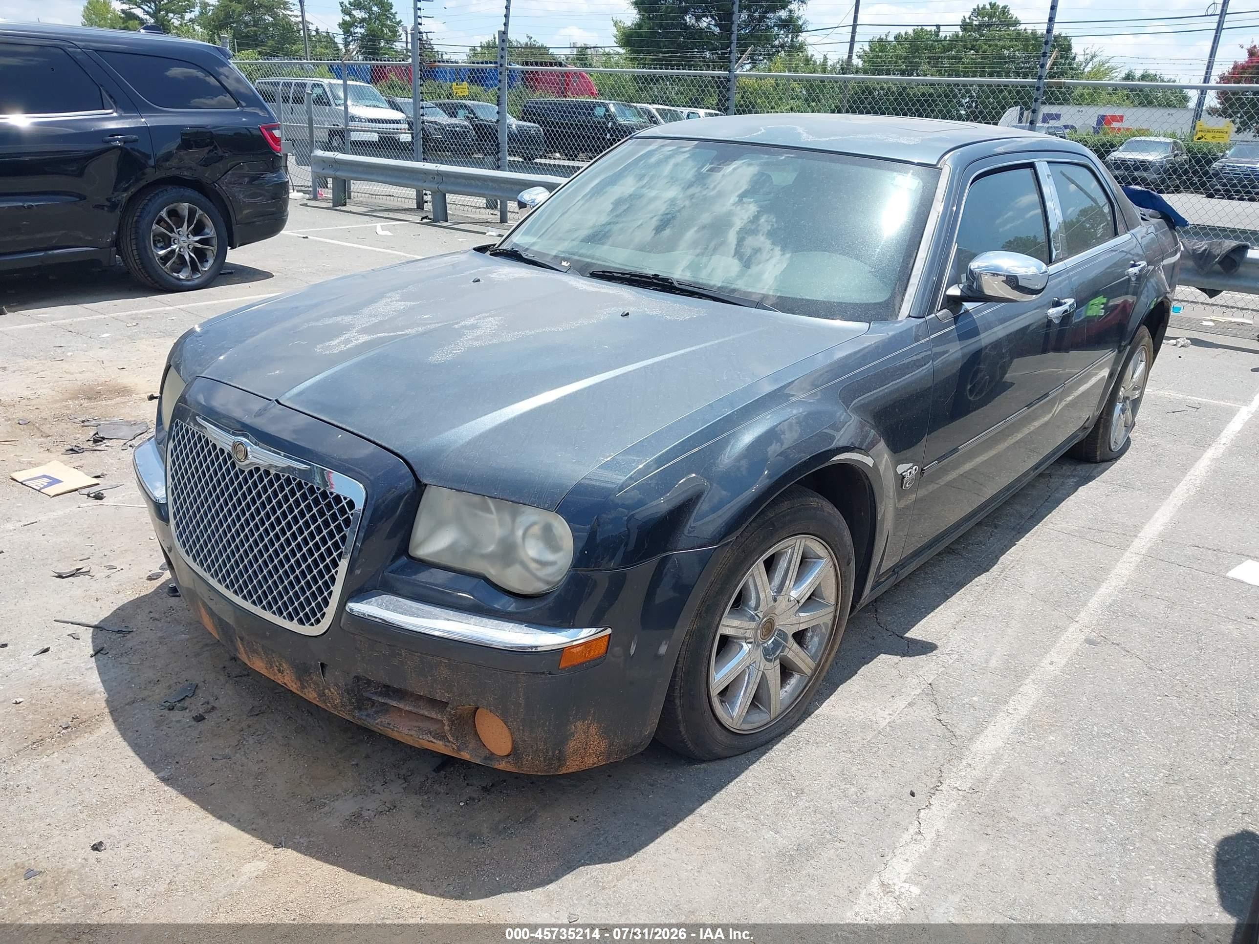 2007 Chrysler 300c   Серый vin: 2C3KA63H87H784755