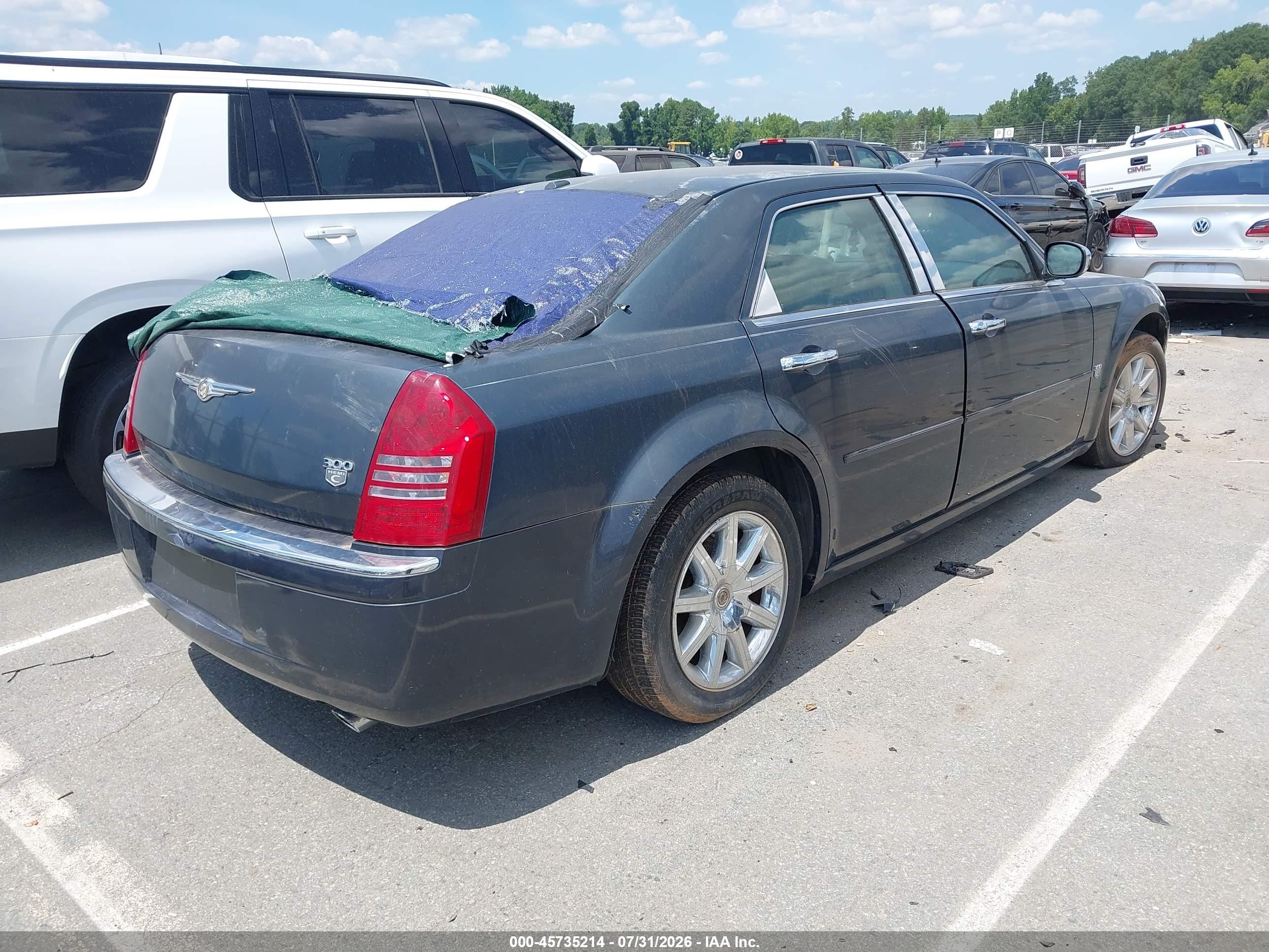 2007 Chrysler 300c   Серый vin: 2C3KA63H87H784755