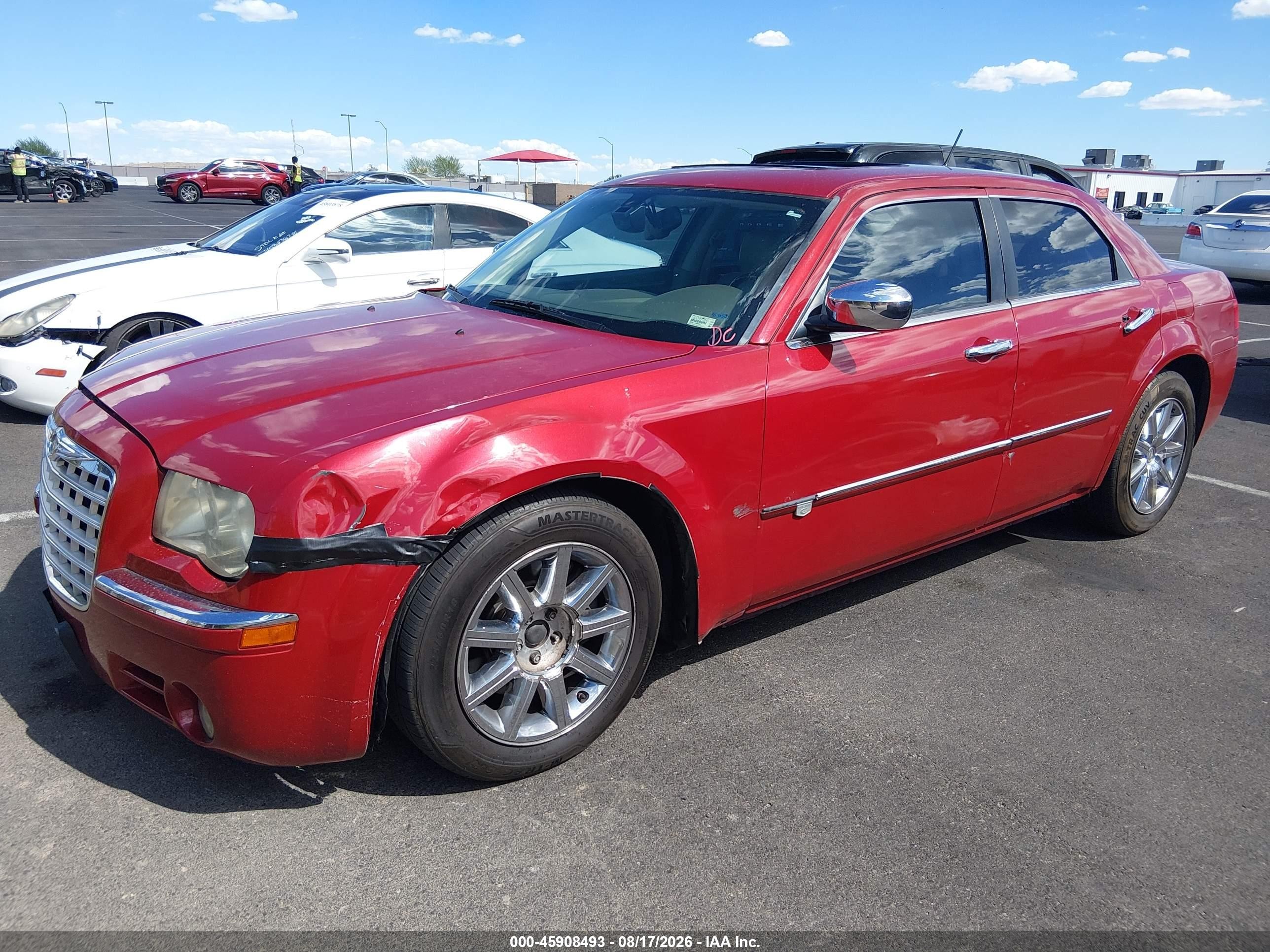 2008 Chrysler 300c Hemi Red vin: 2C3KA63H88H193603