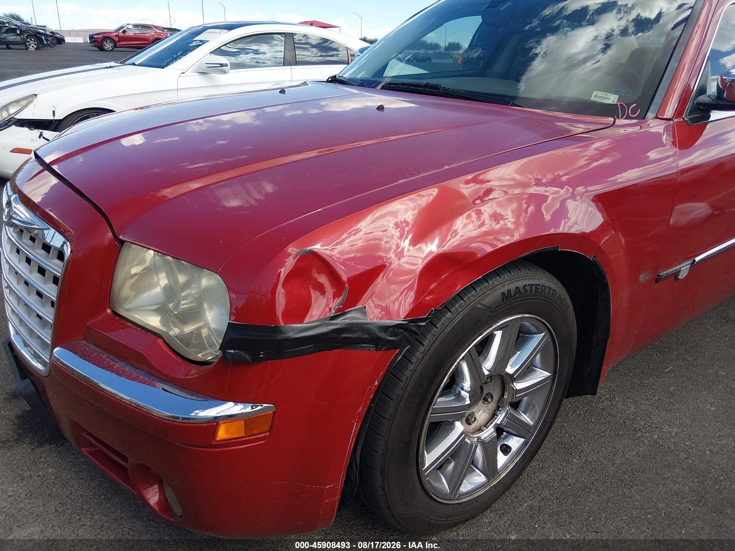 2008 Chrysler 300c Hemi Red vin: 2C3KA63H88H193603