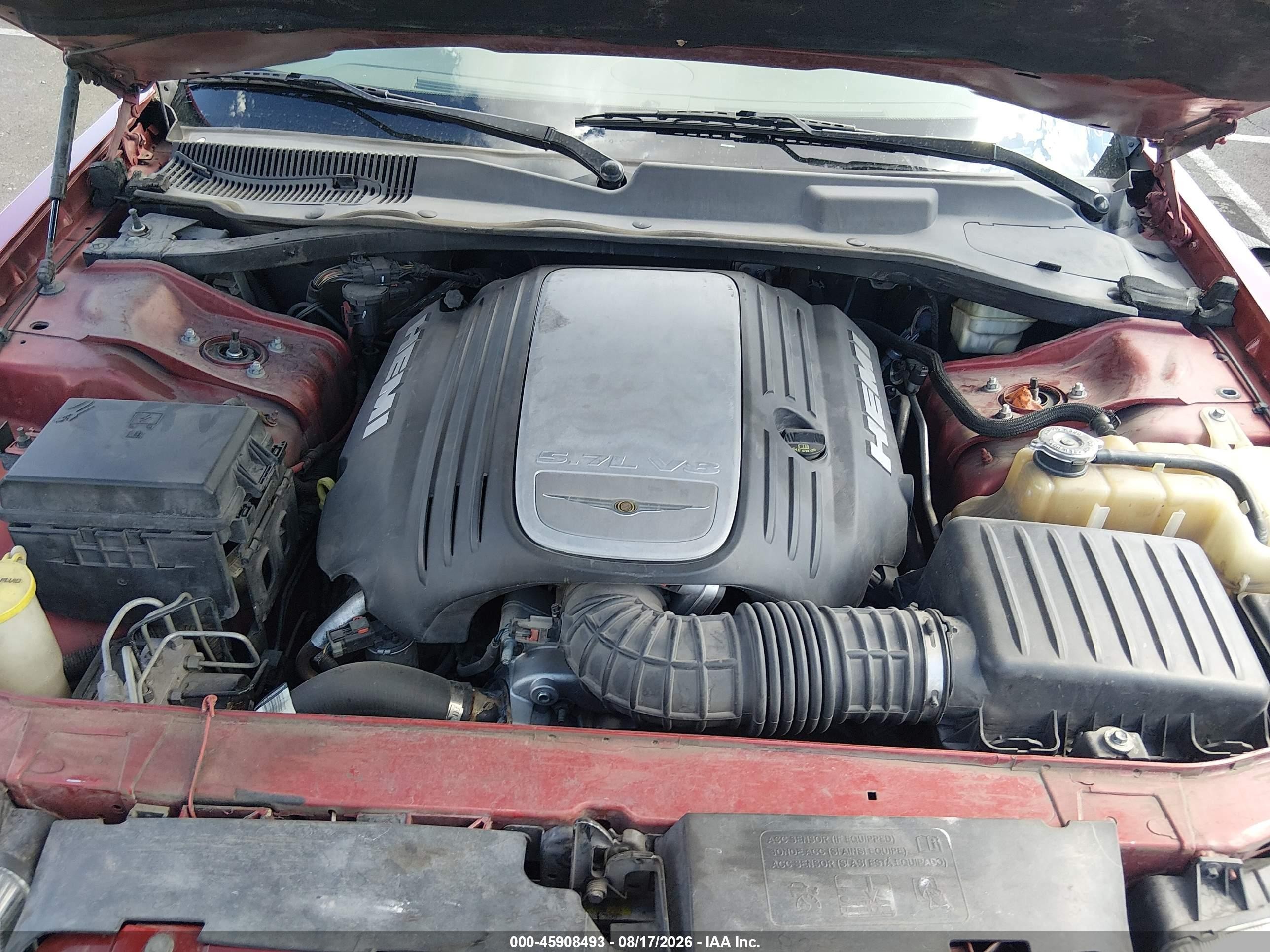 2008 Chrysler 300c Hemi Red vin: 2C3KA63H88H193603