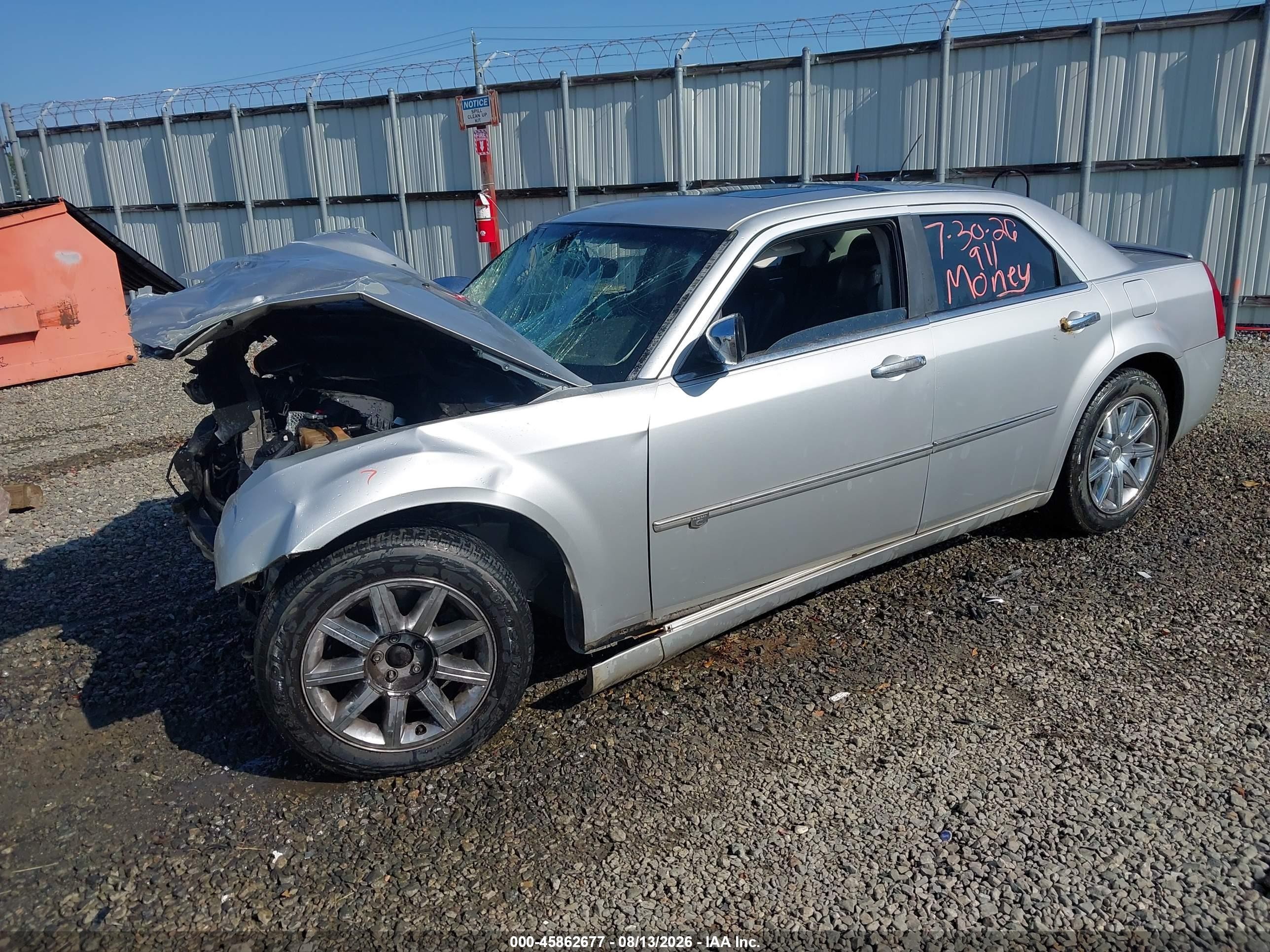 2008 Chrysler 300c Hemi Silver vin: 2C3KA63H88H306403