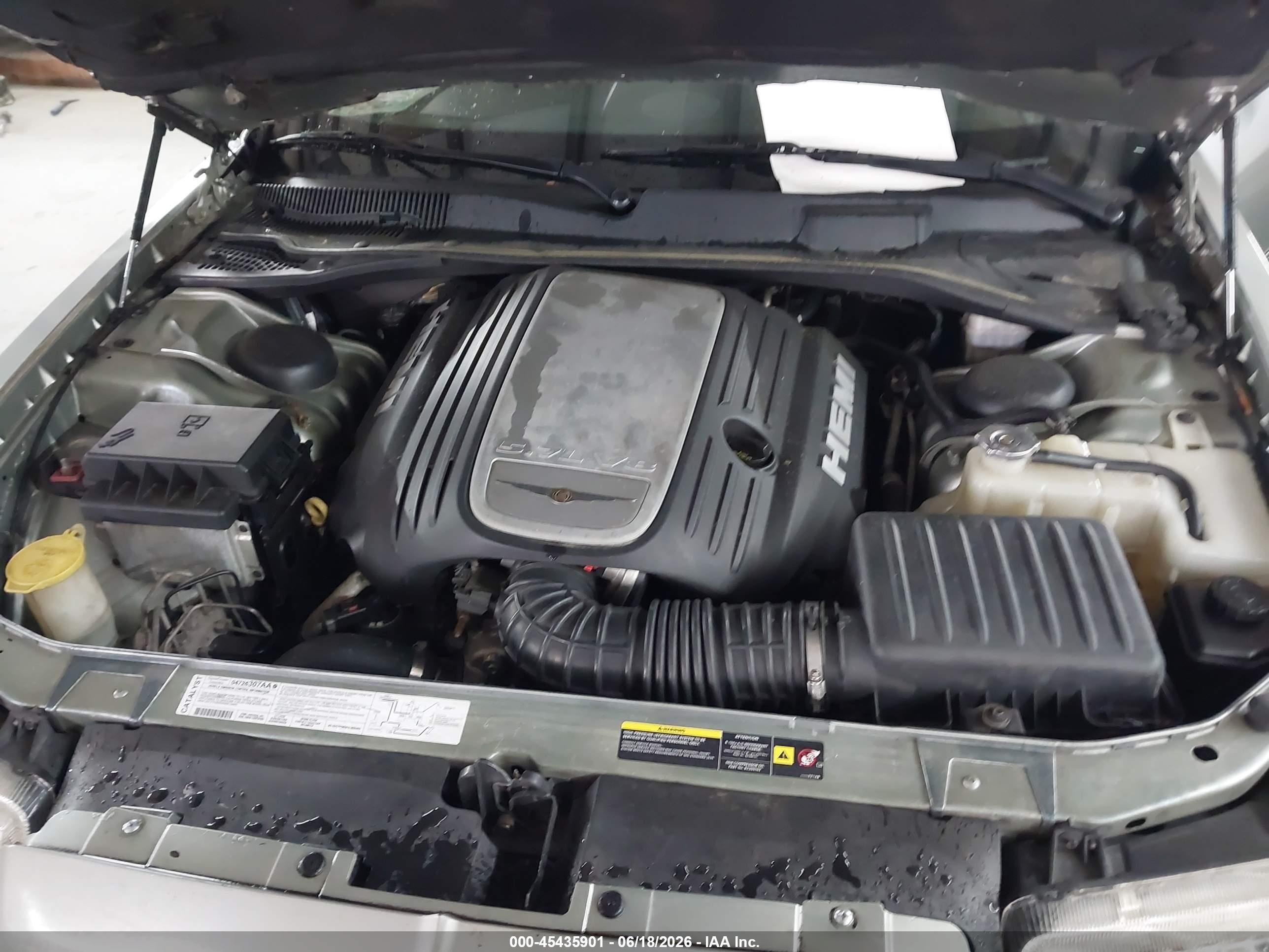 2006 Chrysler 300c   Gray vin: 2C3KA63HX6H399468