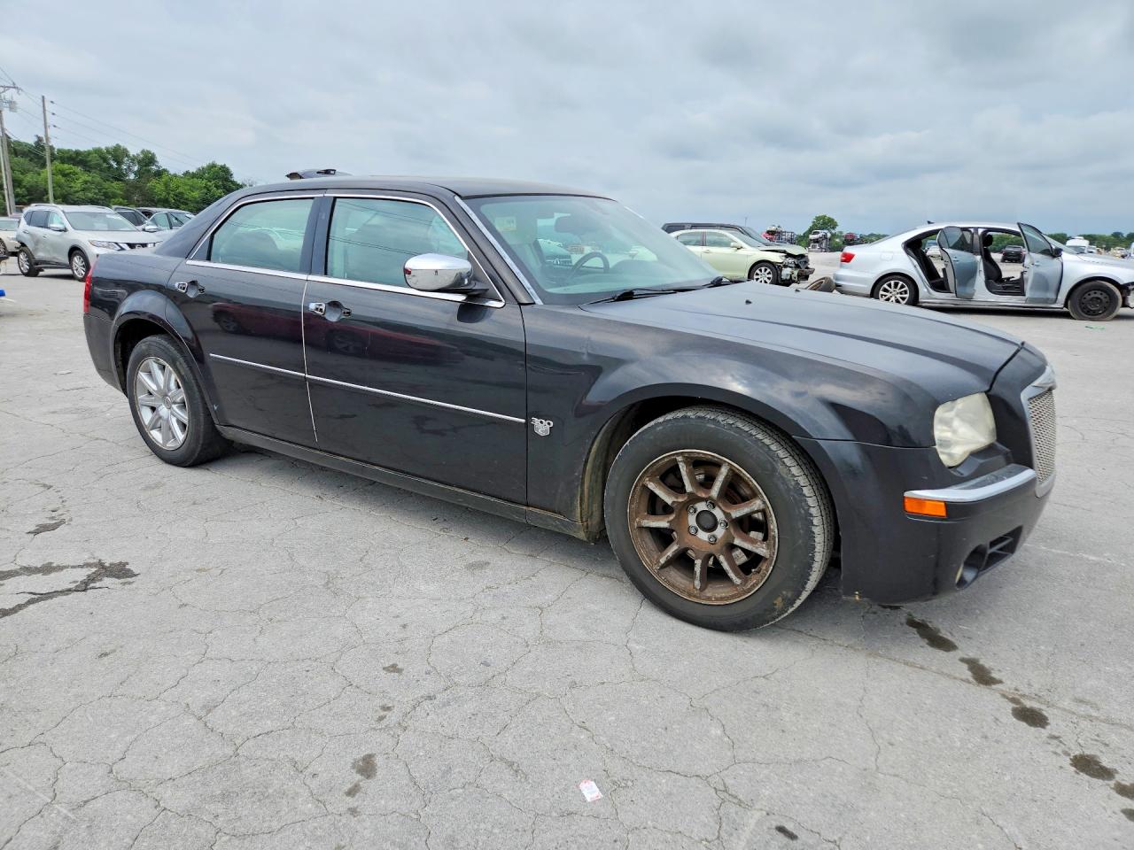 2007 Chrysler 300c Black vin: 2C3KA63HX7H748517