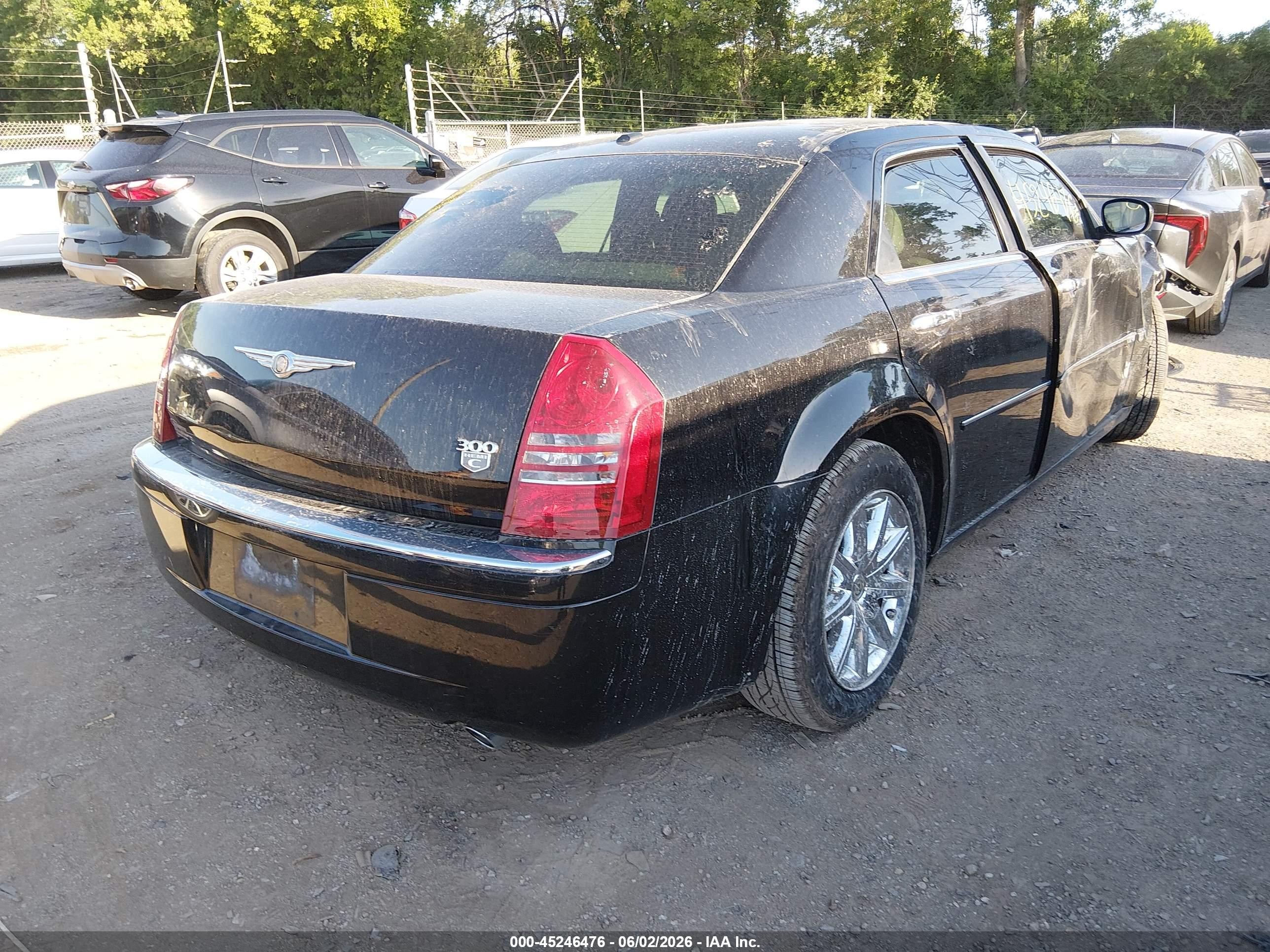 2007 Chrysler 300c Black vin: 2C3KA63HX7H774874