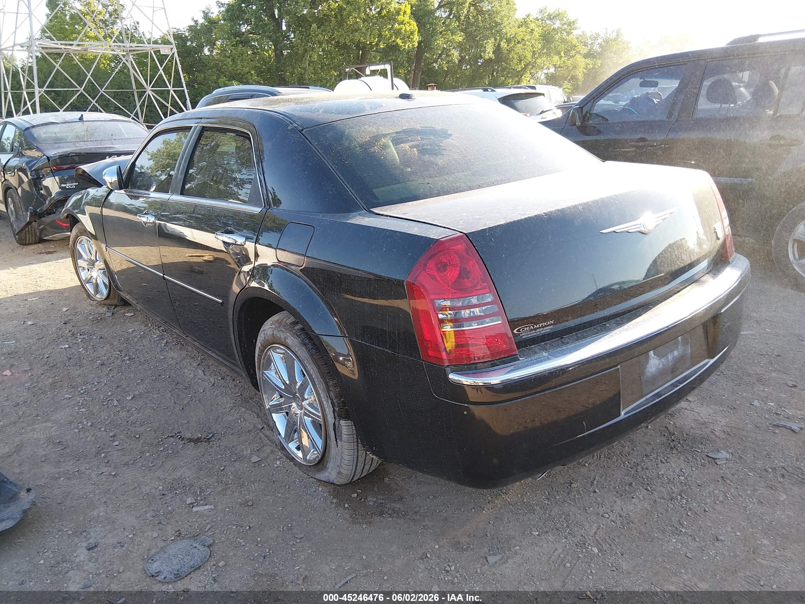 2007 Chrysler 300c Black vin: 2C3KA63HX7H774874