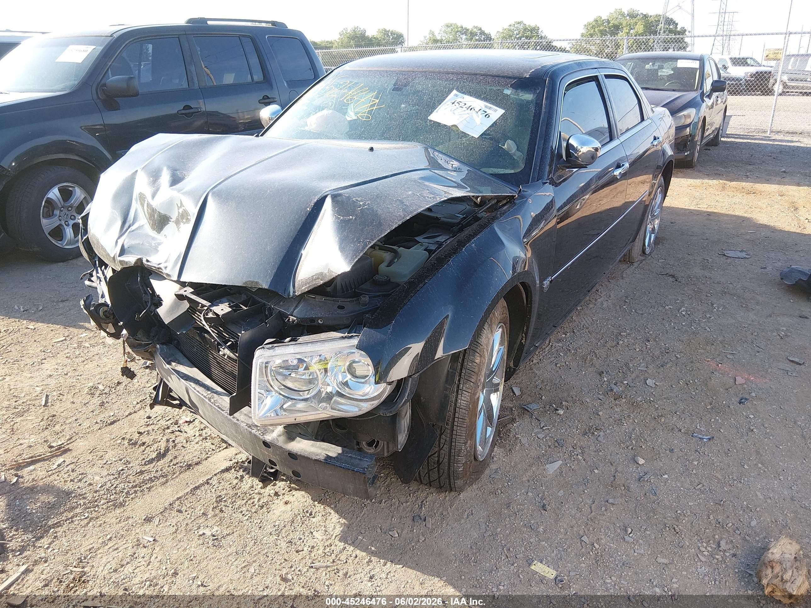 2007 Chrysler 300c Black vin: 2C3KA63HX7H774874
