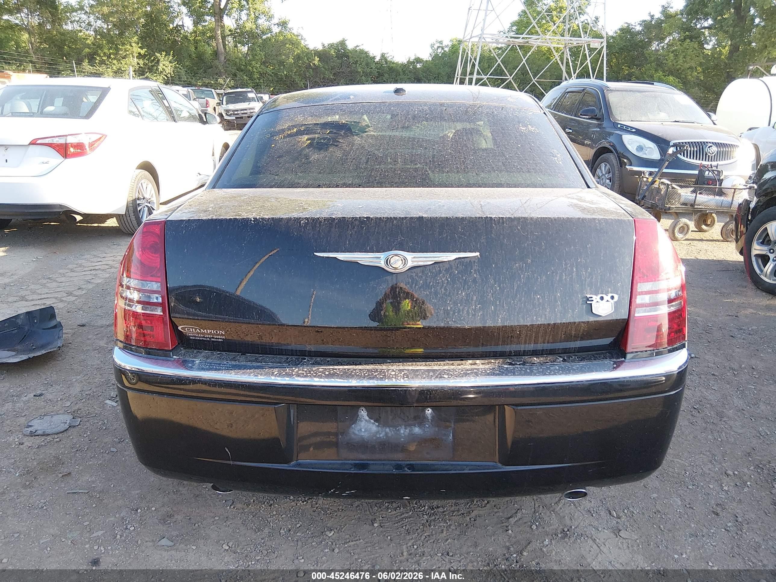 2007 Chrysler 300c Black vin: 2C3KA63HX7H774874