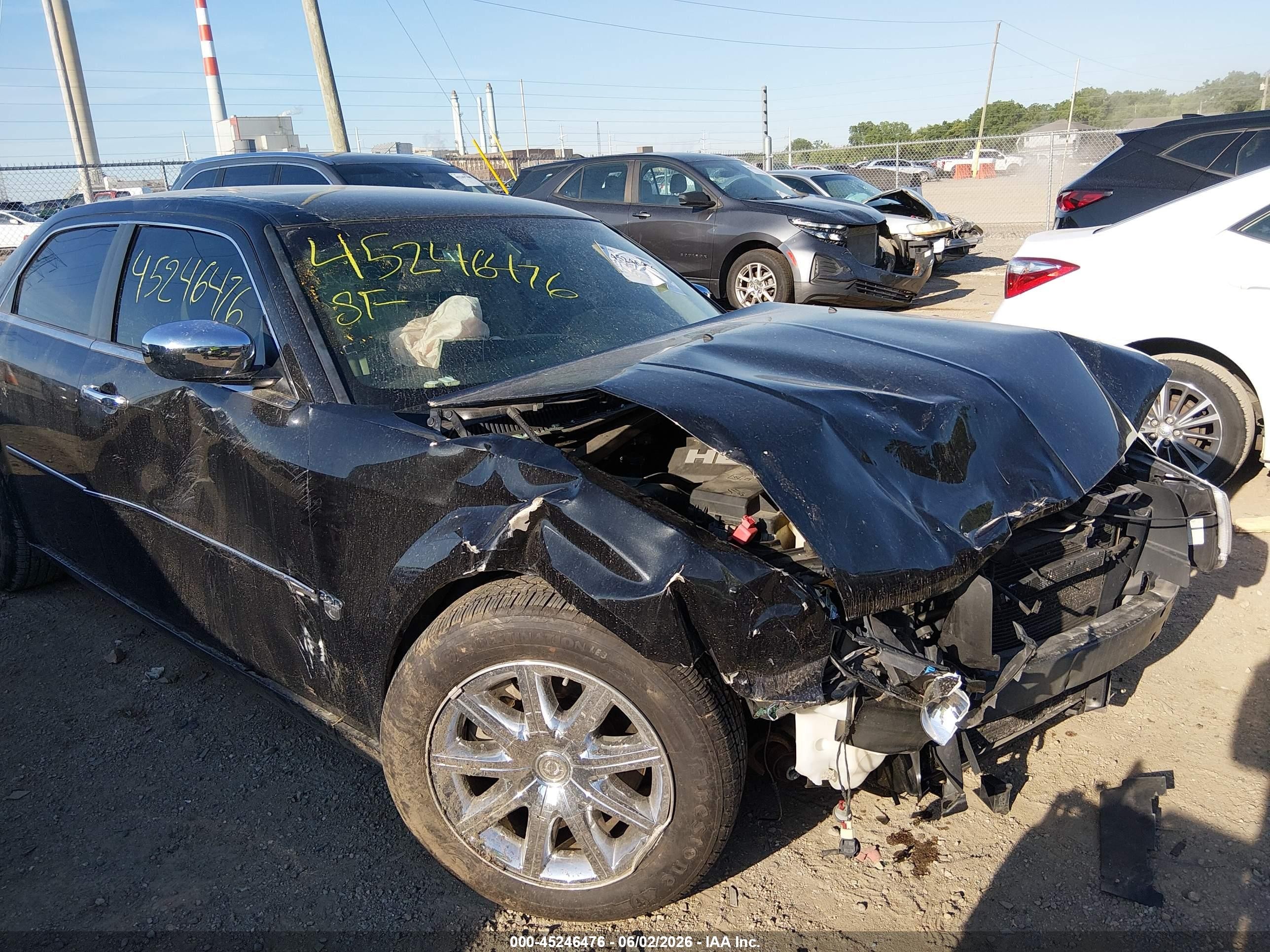 2007 Chrysler 300c Black vin: 2C3KA63HX7H774874