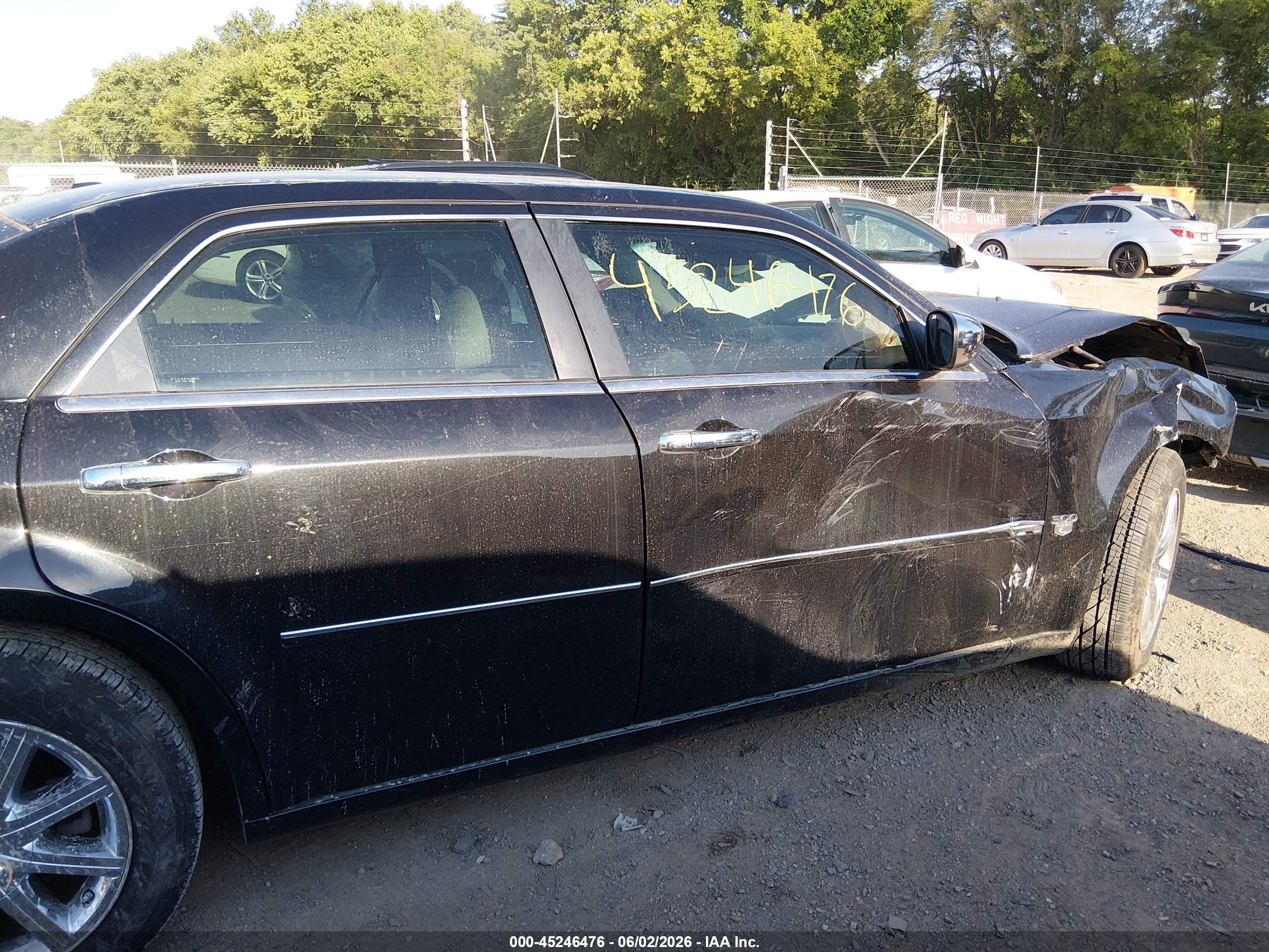 2007 Chrysler 300c Black vin: 2C3KA63HX7H774874