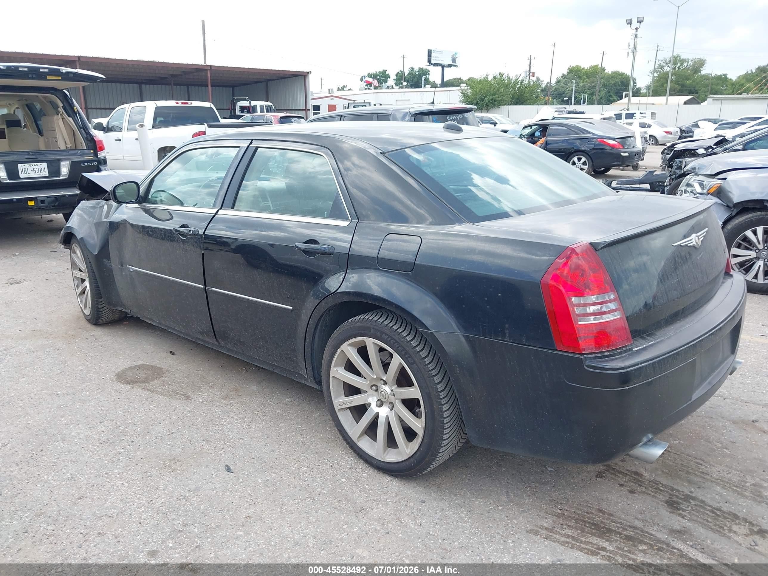 2006 Chrysler 300c Srt8 Черный vin: 2C3KA73W56H101252