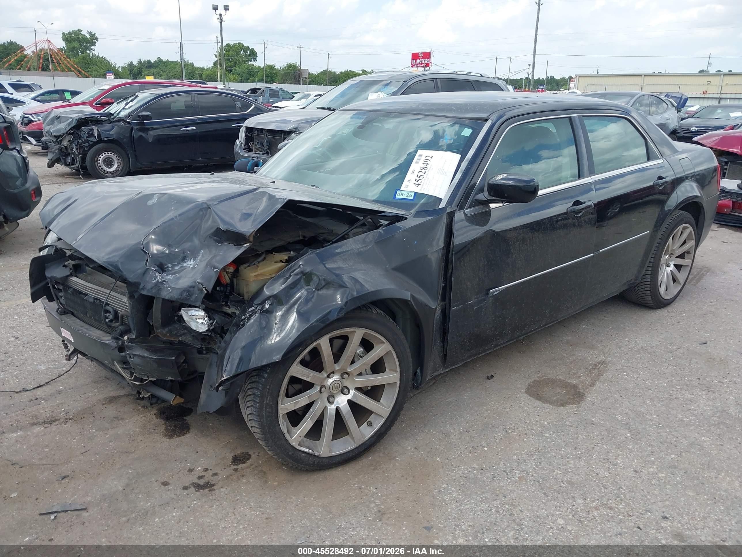 2006 Chrysler 300c Srt8 Черный vin: 2C3KA73W56H101252