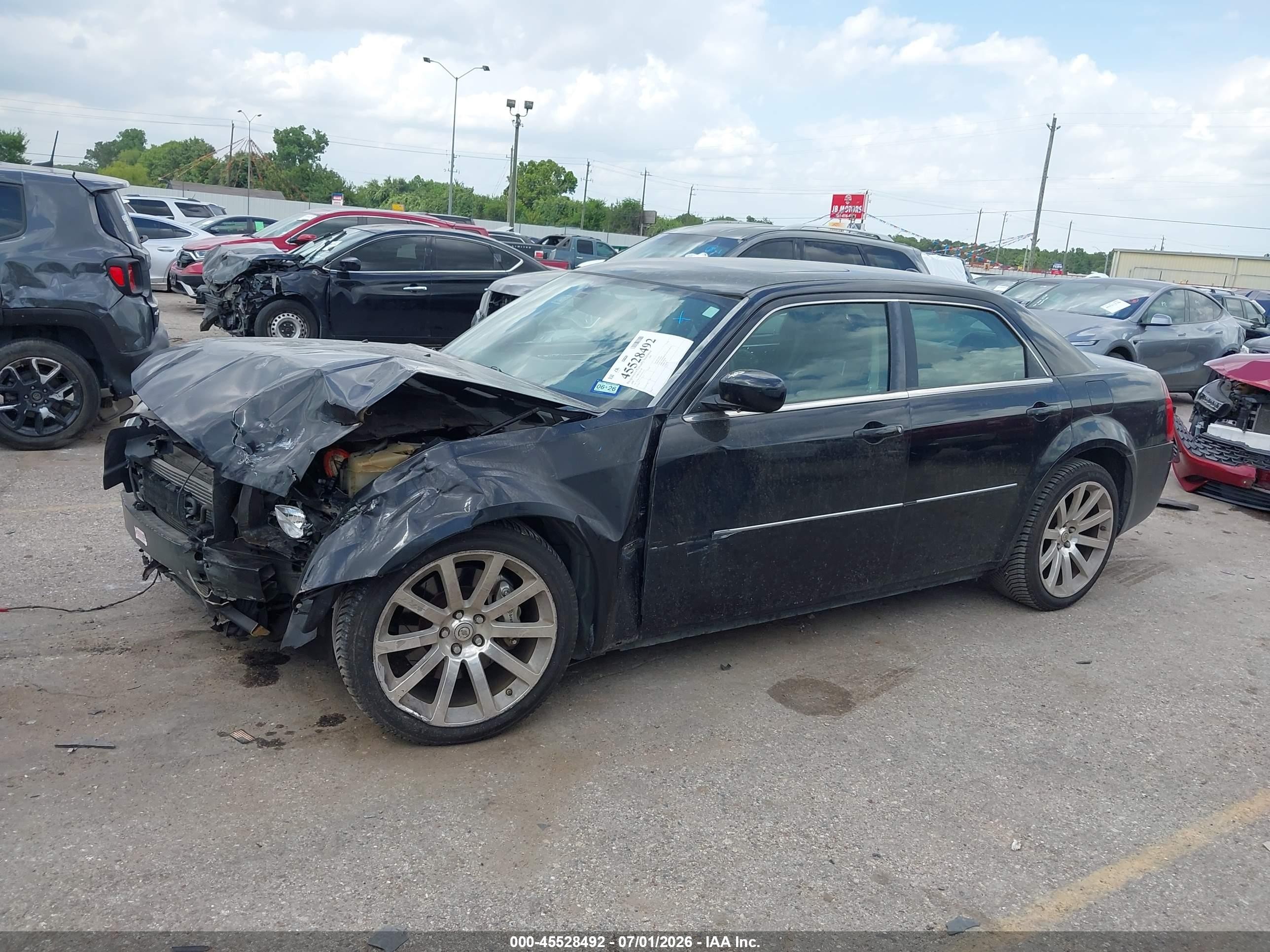 2006 Chrysler 300c Srt8 Черный vin: 2C3KA73W56H101252