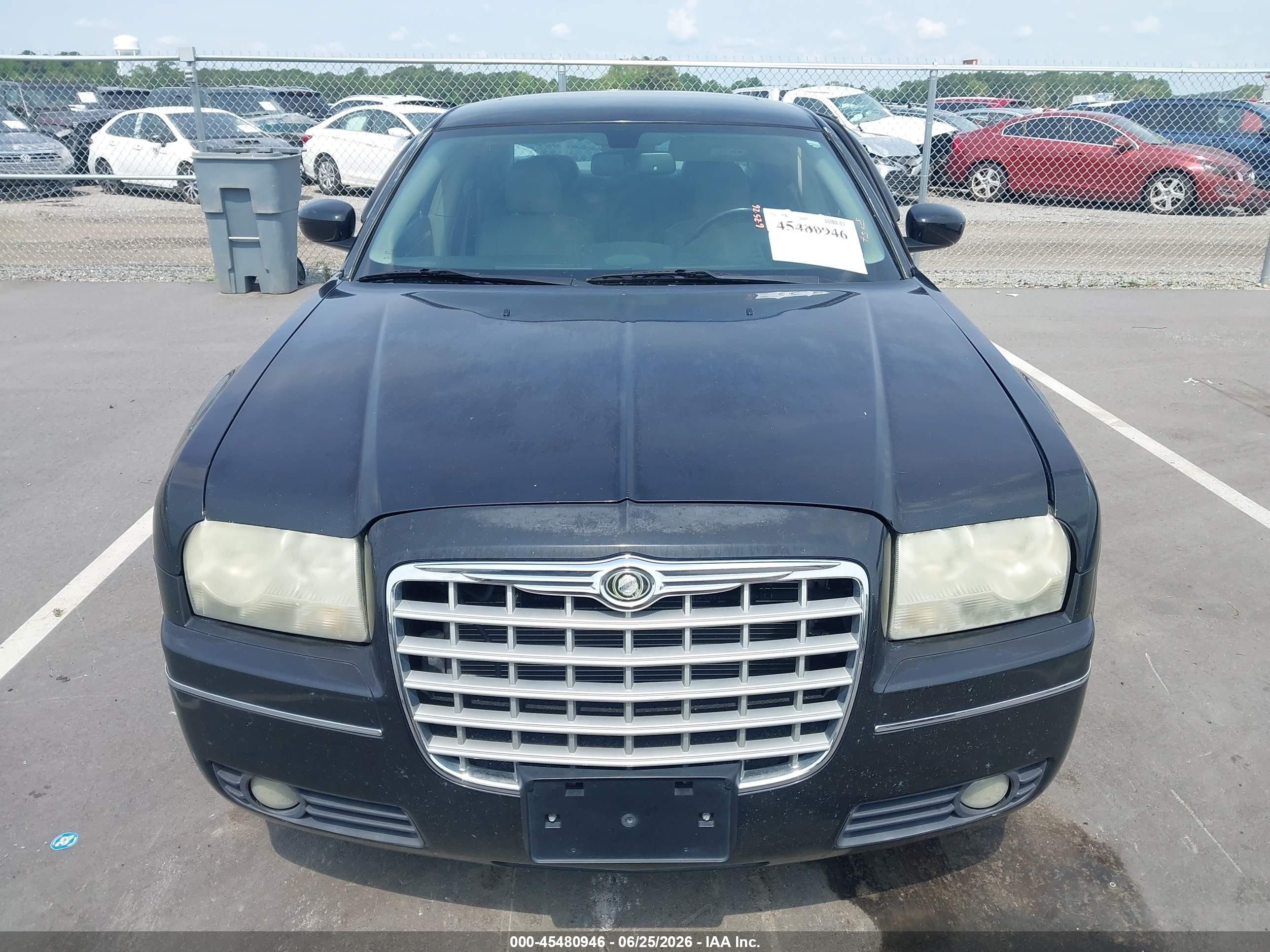 2007 Chrysler 300 Touring Black vin: 2C3KK53G97H632420