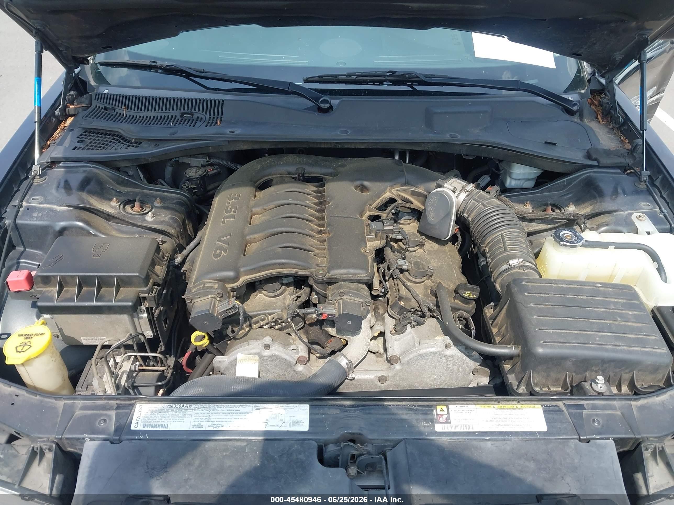 2007 Chrysler 300 Touring Black vin: 2C3KK53G97H632420