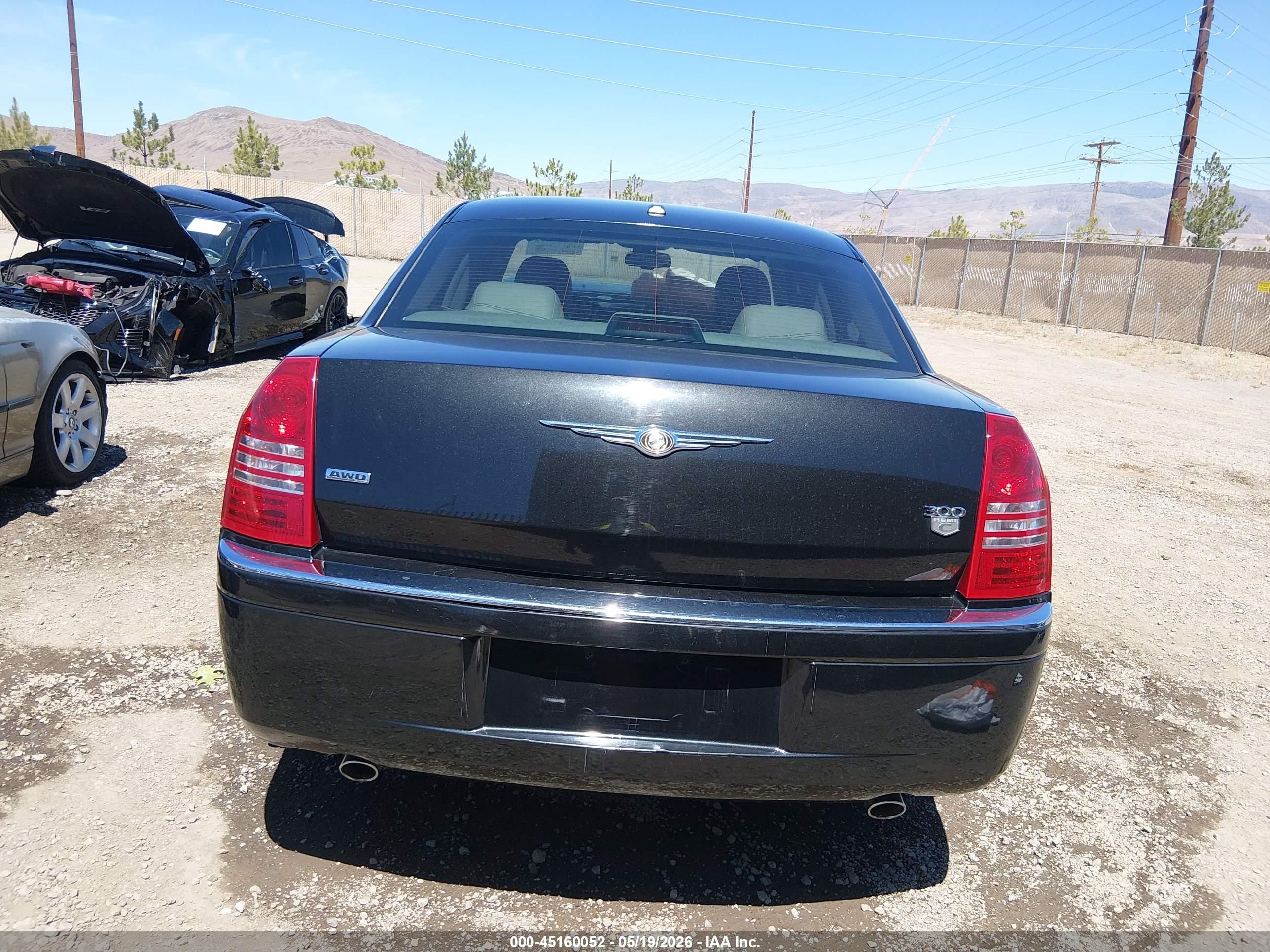2007 Chrysler 300c   Черный vin: 2C3KK63H07H636418
