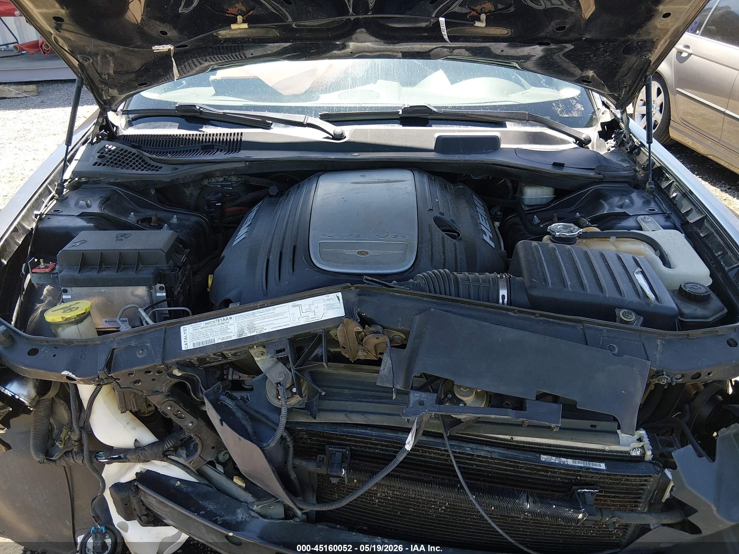 2007 Chrysler 300c   Черный vin: 2C3KK63H07H636418