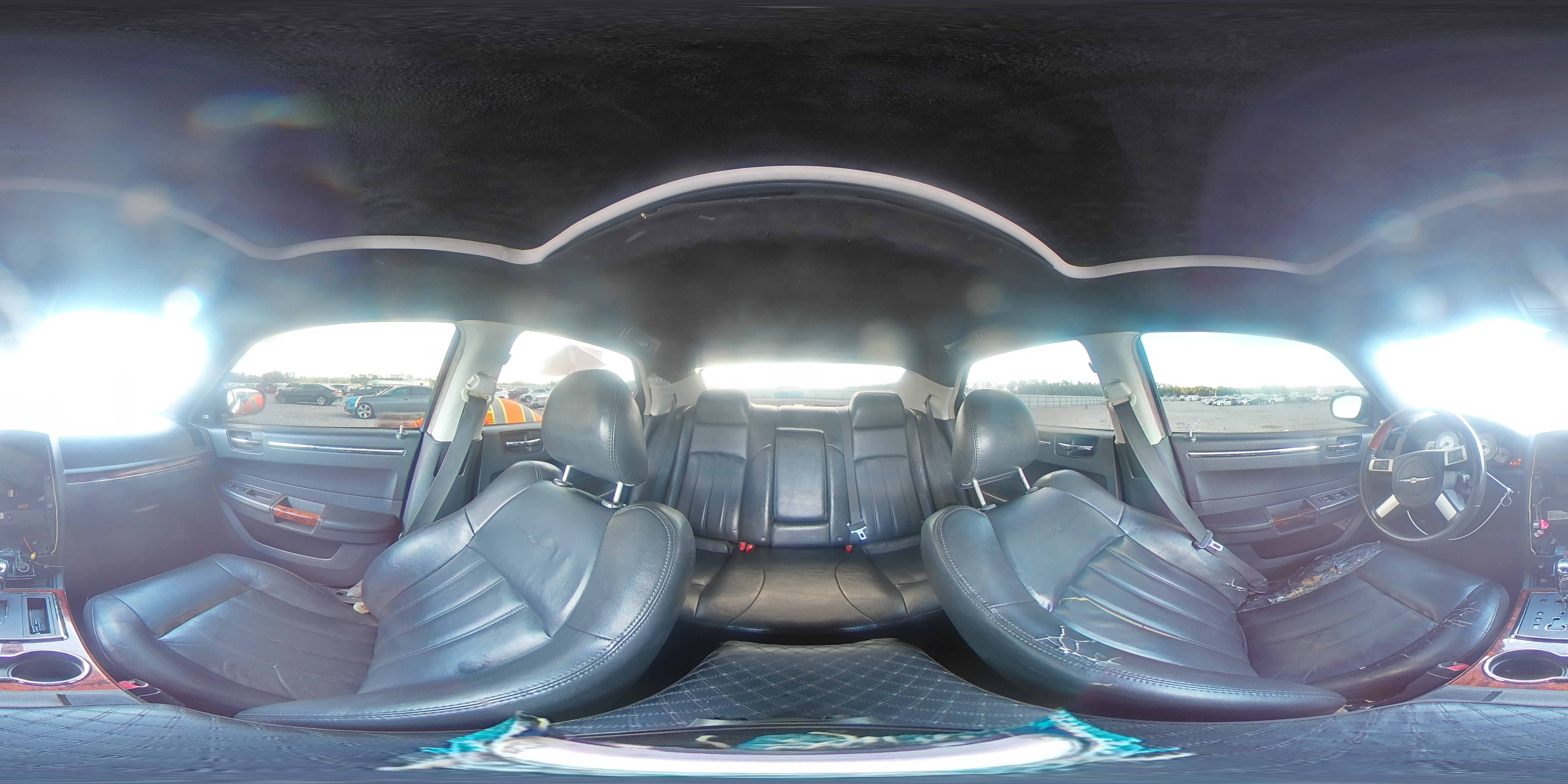 2008 Chrysler 300c Black vin: 2C3KK63H98H319416