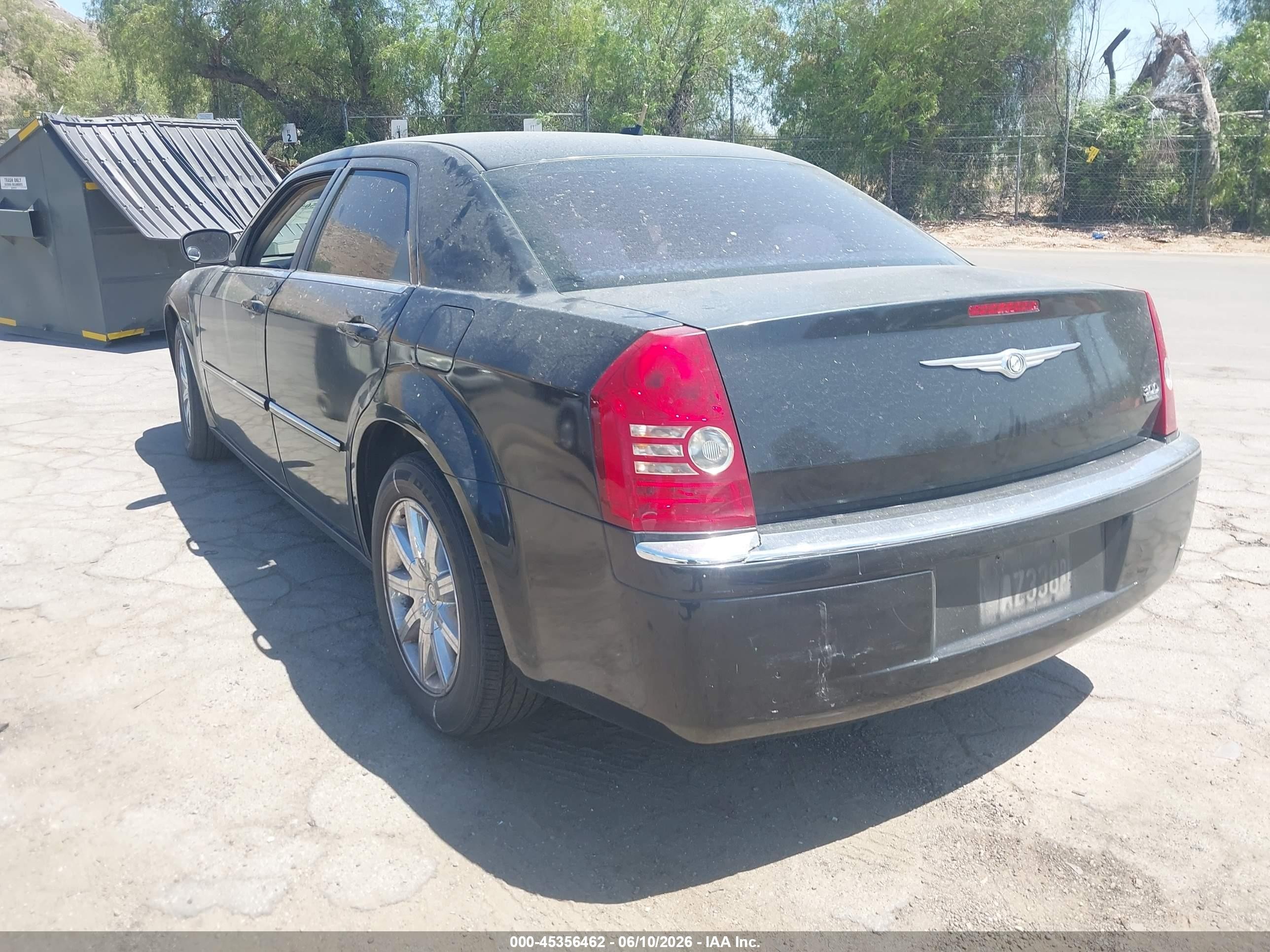 2008 Chrysler 300 Limited Black vin: 2C3LA33G38H223231