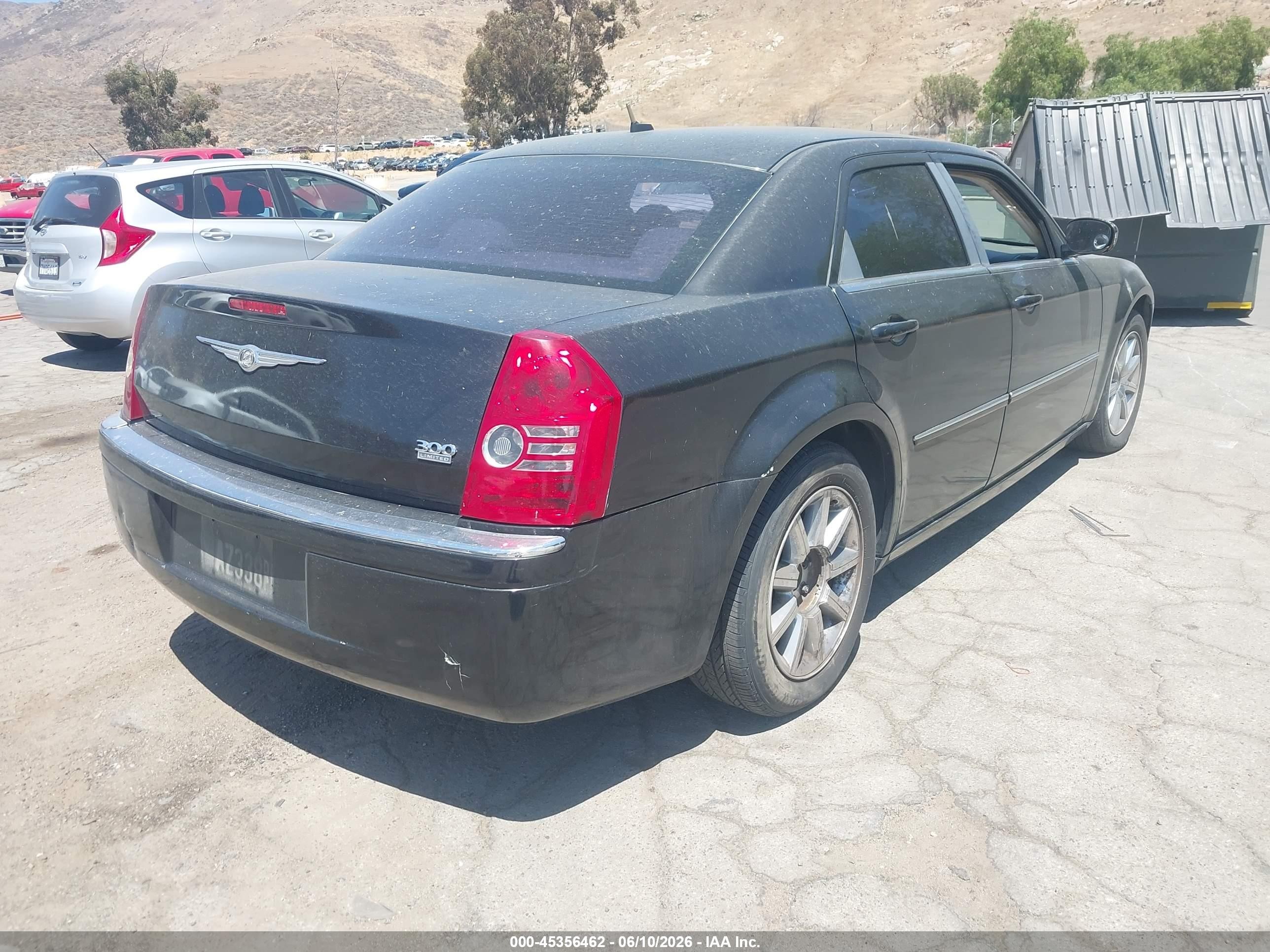 2008 Chrysler 300 Limited Black vin: 2C3LA33G38H223231