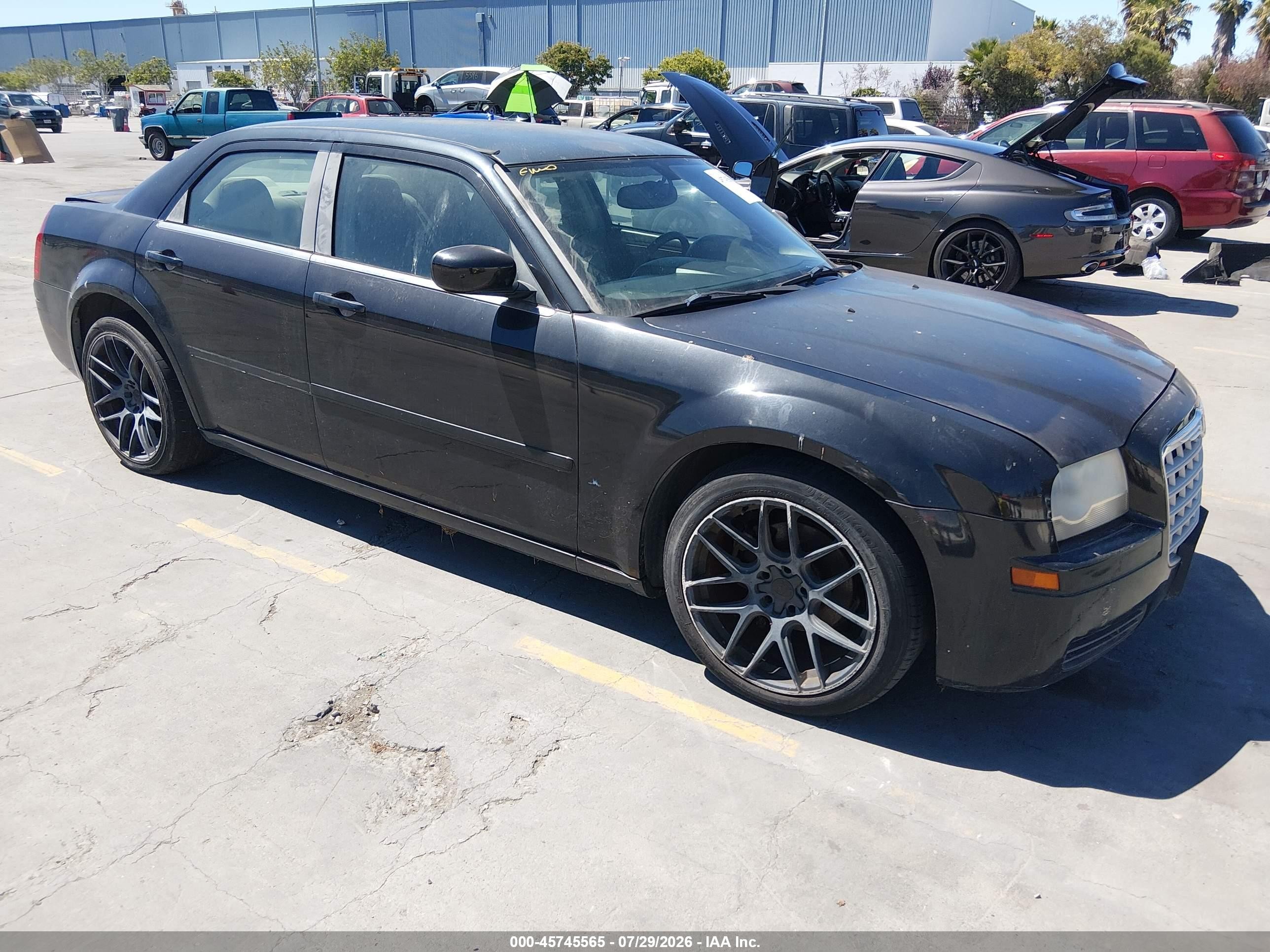 2006 Chrysler 300   Черный vin: 2C3LA43R46H298301