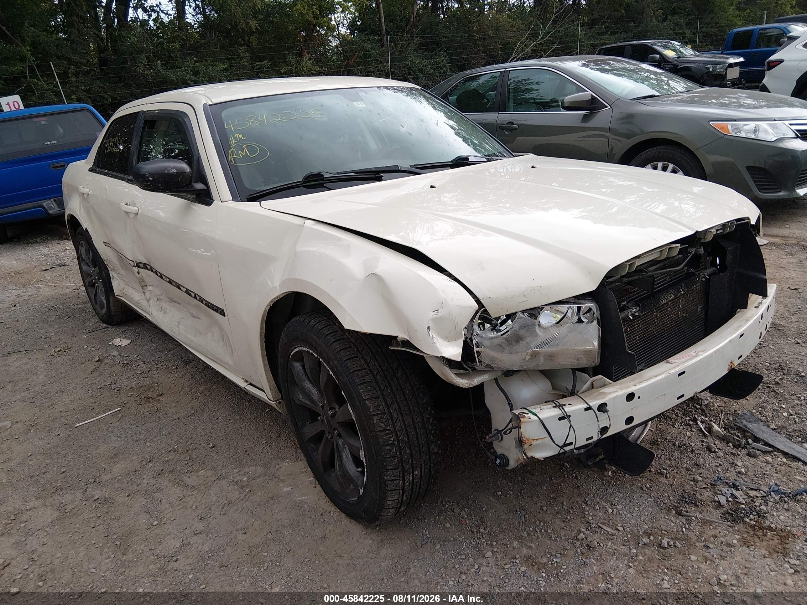 2008 Chrysler 300 Lx White vin: 2C3LA43R88H273050