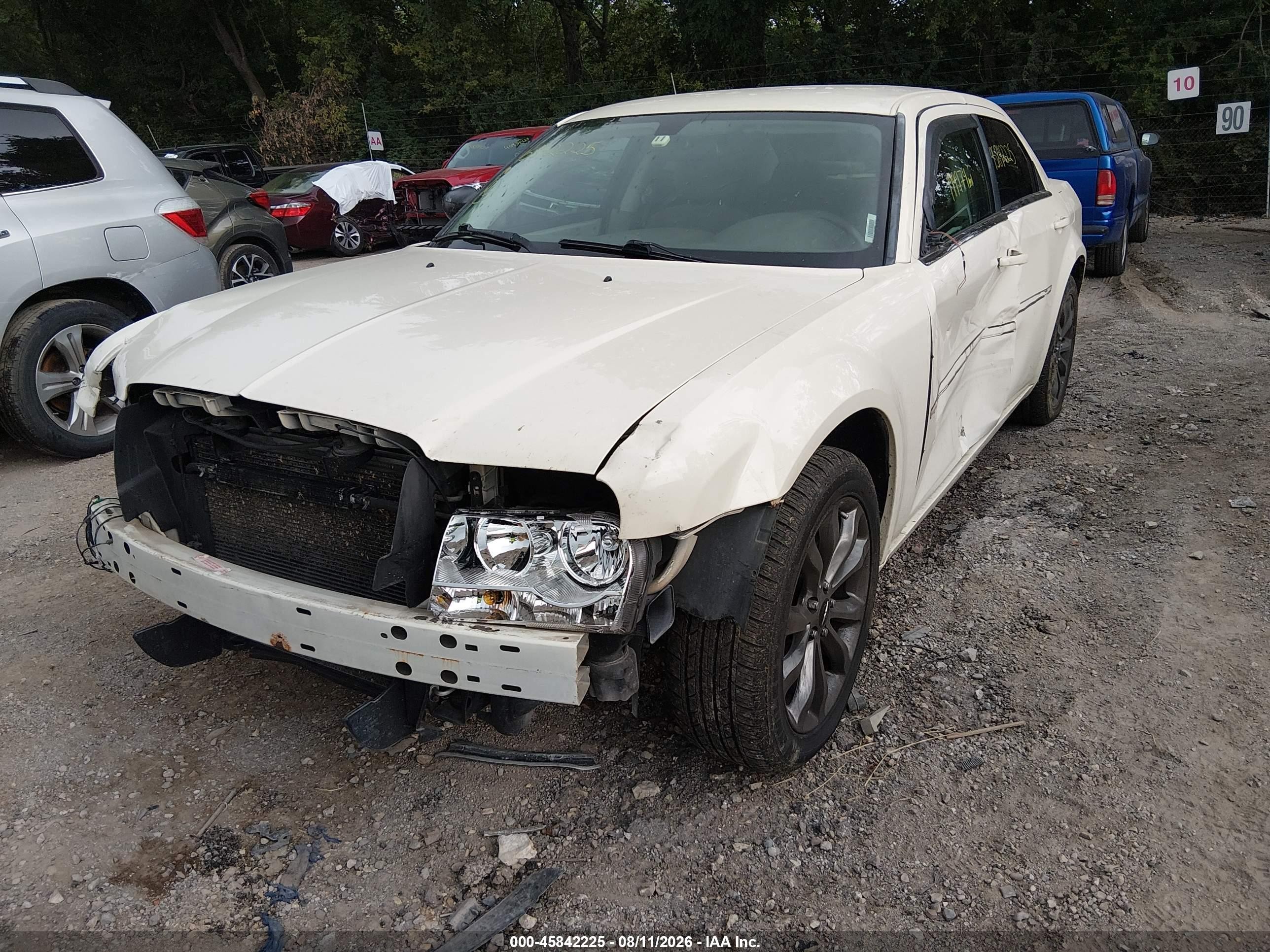 2008 Chrysler 300 Lx White vin: 2C3LA43R88H273050
