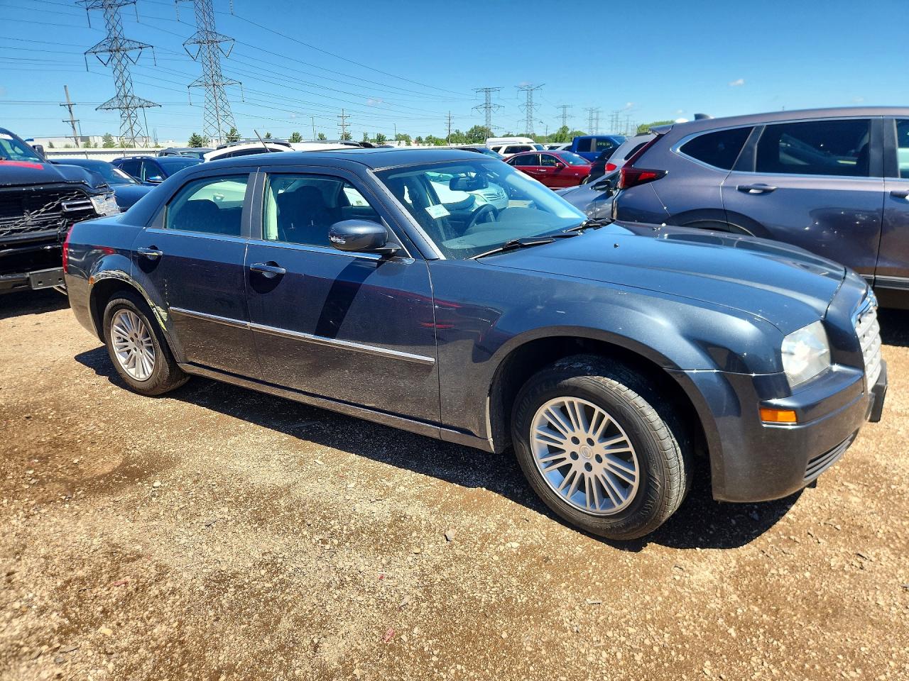 2008 Chrysler 300 Lx Blue vin: 2C3LA43R98H260484