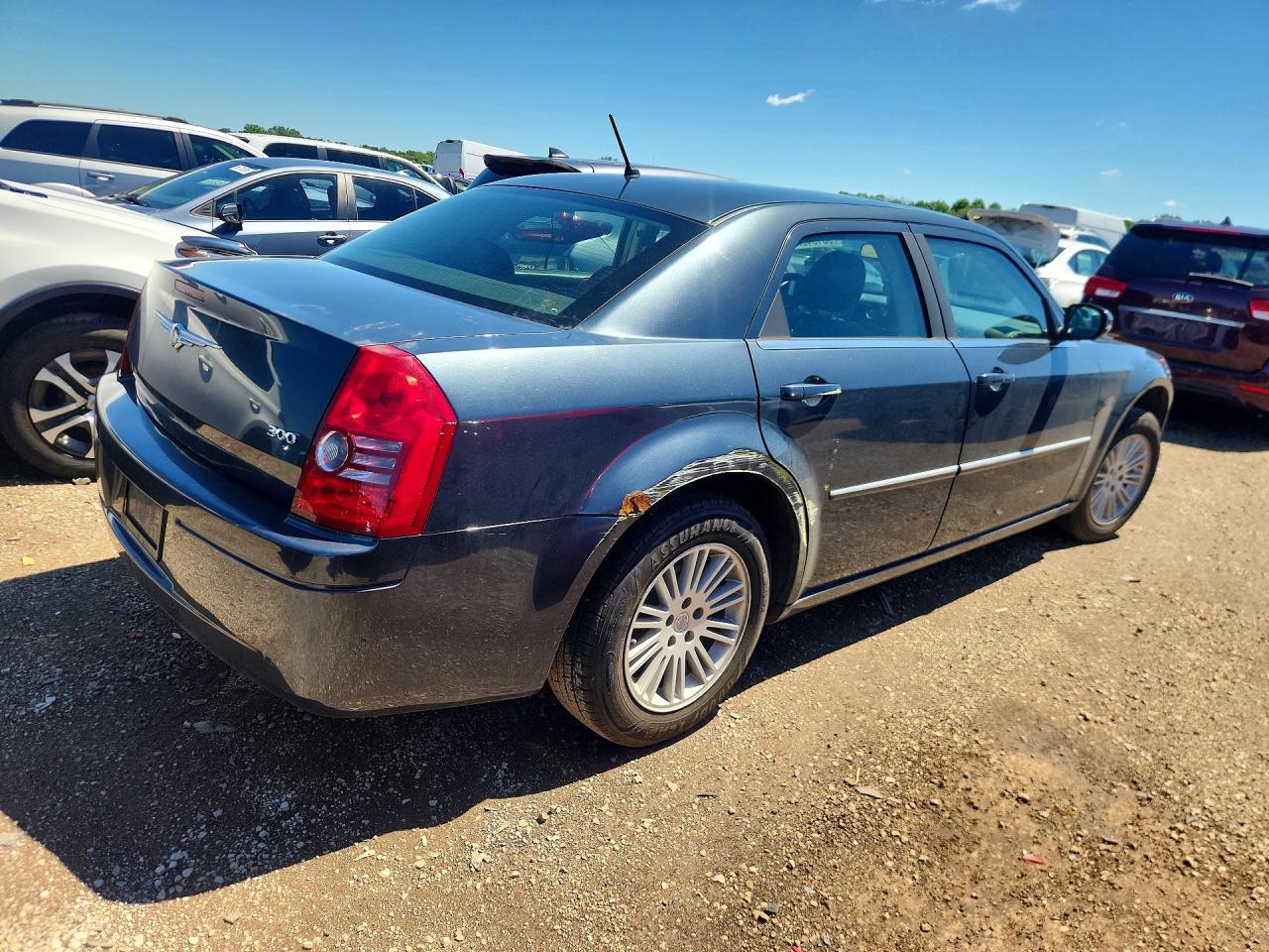 2008 Chrysler 300 Lx Blue vin: 2C3LA43R98H260484
