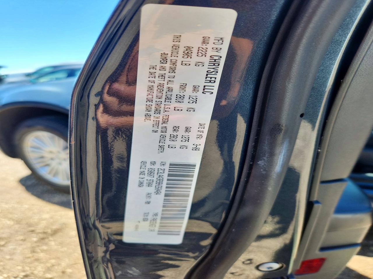 2008 Chrysler 300 Lx Blue vin: 2C3LA43R98H260484