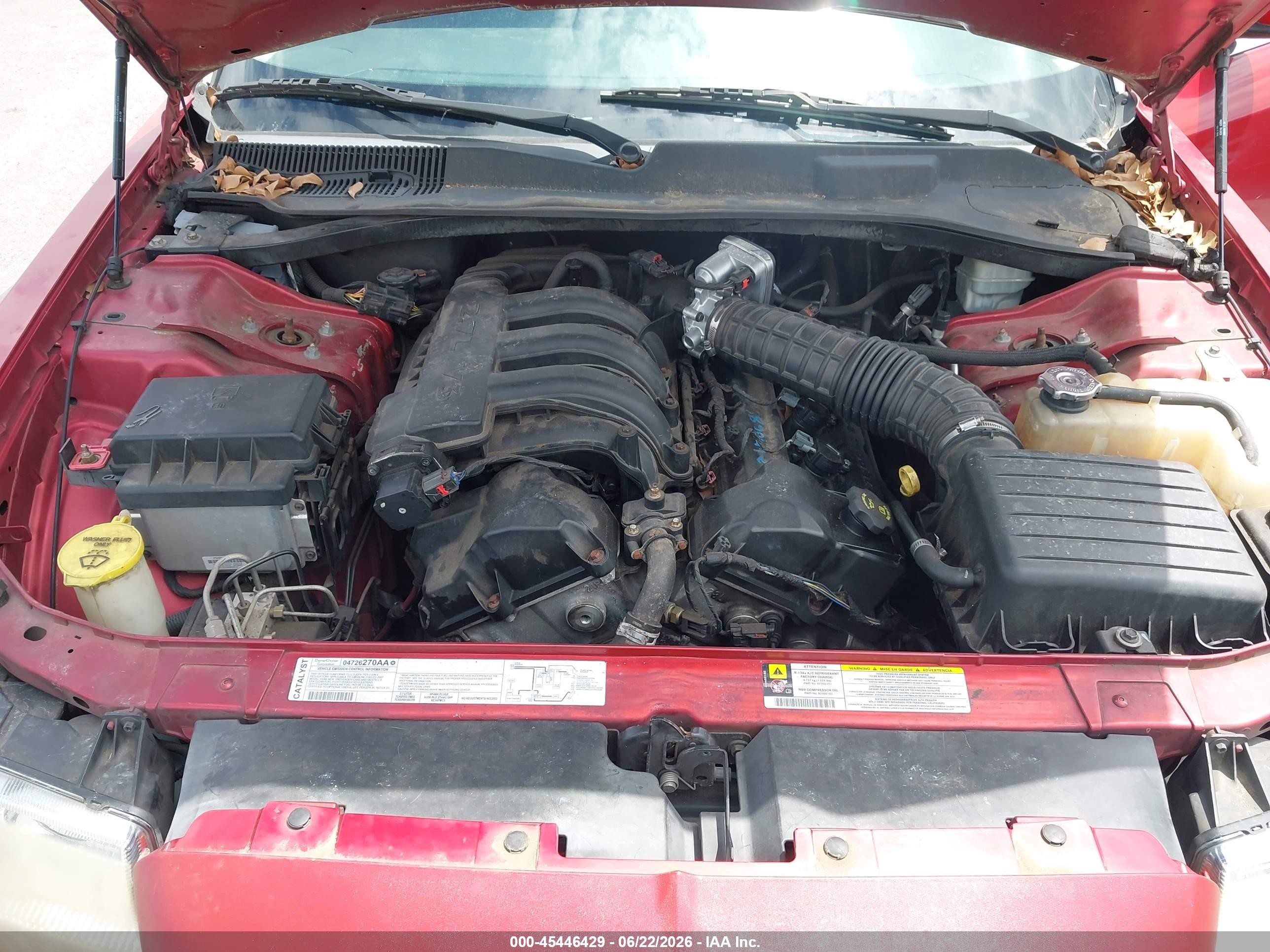 2007 Chrysler 300   Red vin: 2C3LA43RX7H697635