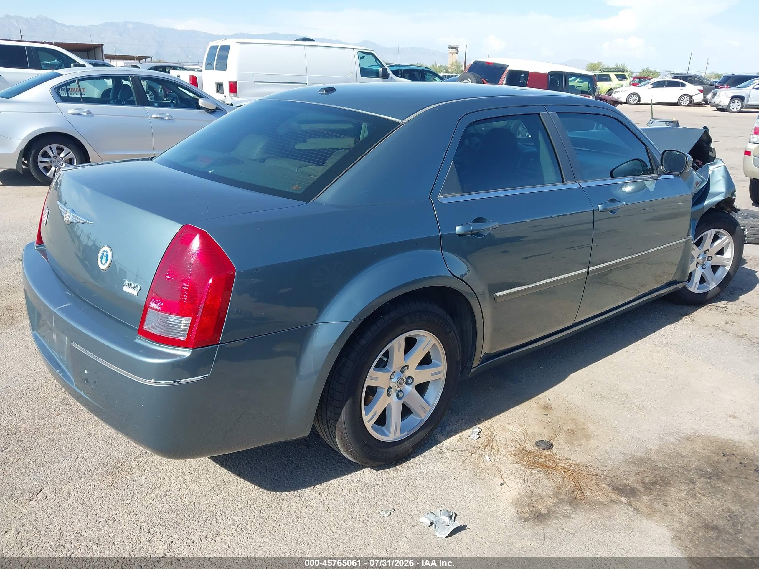 2006 Chrysler 300 Touring Turquoise vin: 2C3LA53G66H343453