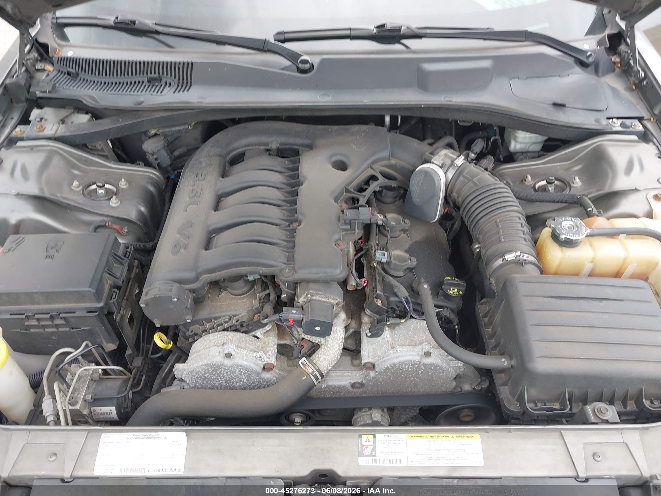 2008 Chrysler 300 Touring Gray vin: 2C3LA53G68H135530