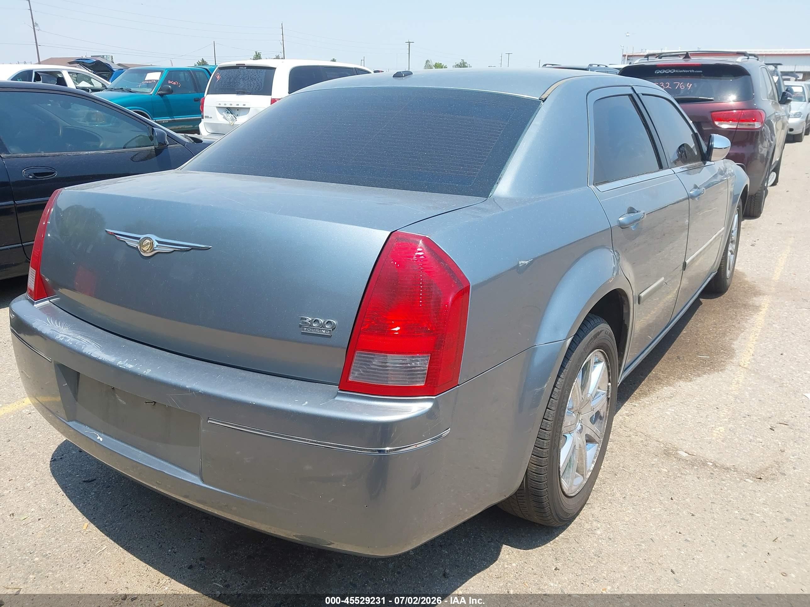 2007 Chrysler 300 Touring Gray vin: 2C3LA53G77H626431