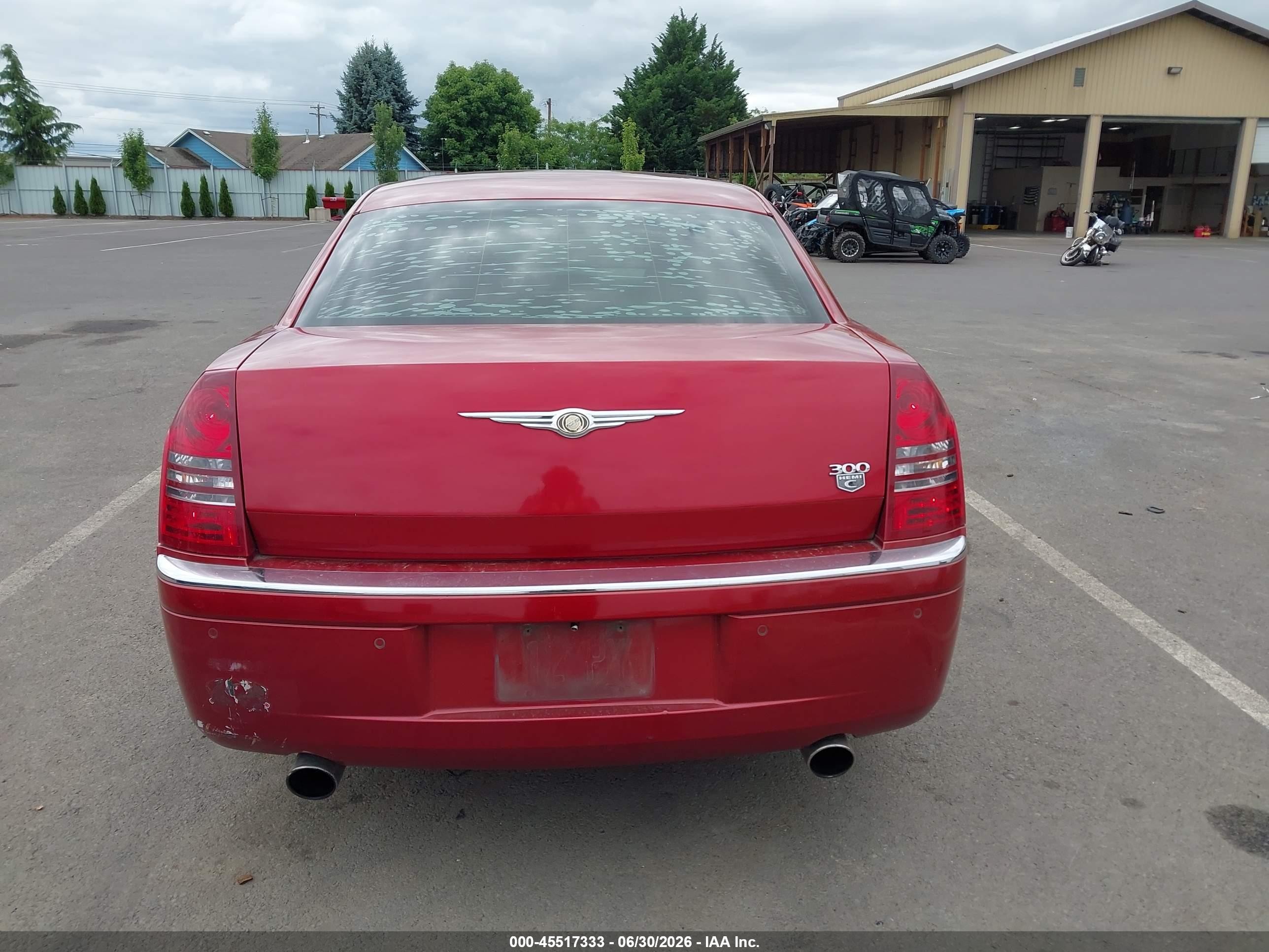 2007 Chrysler 300c   Красный vin: 2C3LA63H27H774470