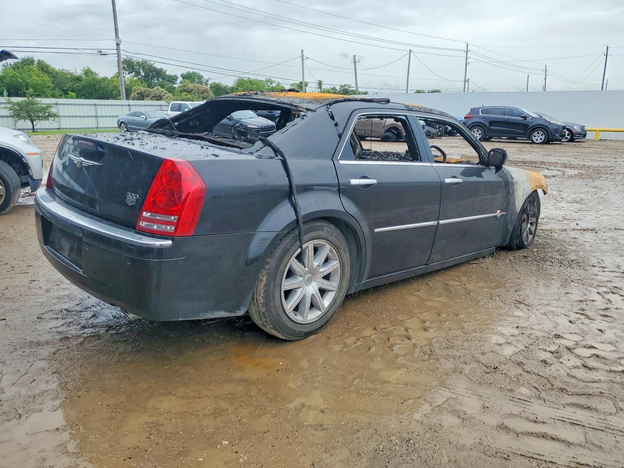 2008 Chrysler 300c Black vin: 2C3LA63H48H260458