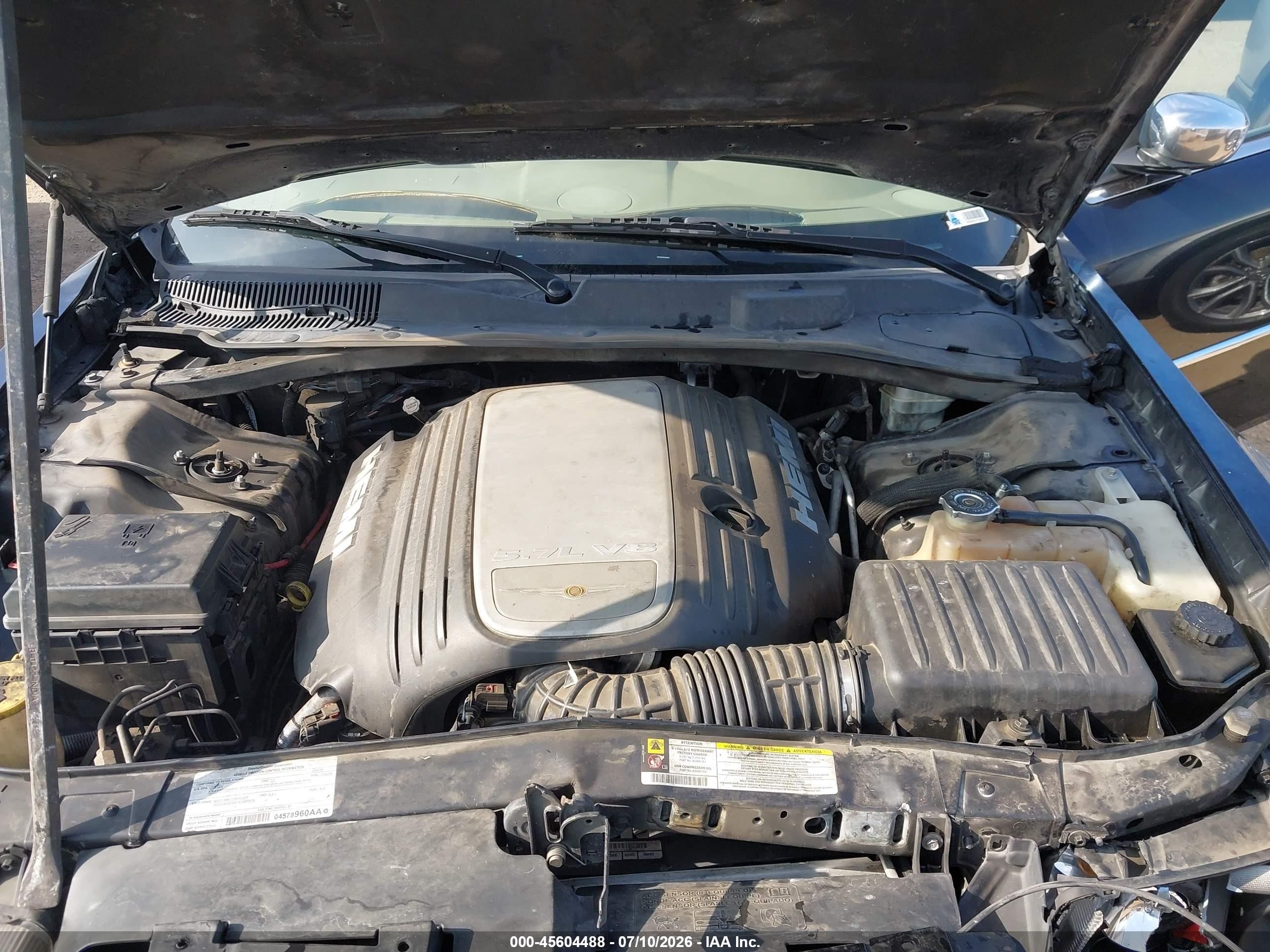 2008 Chrysler 300c Hemi Black vin: 2C3LA63H48H287028