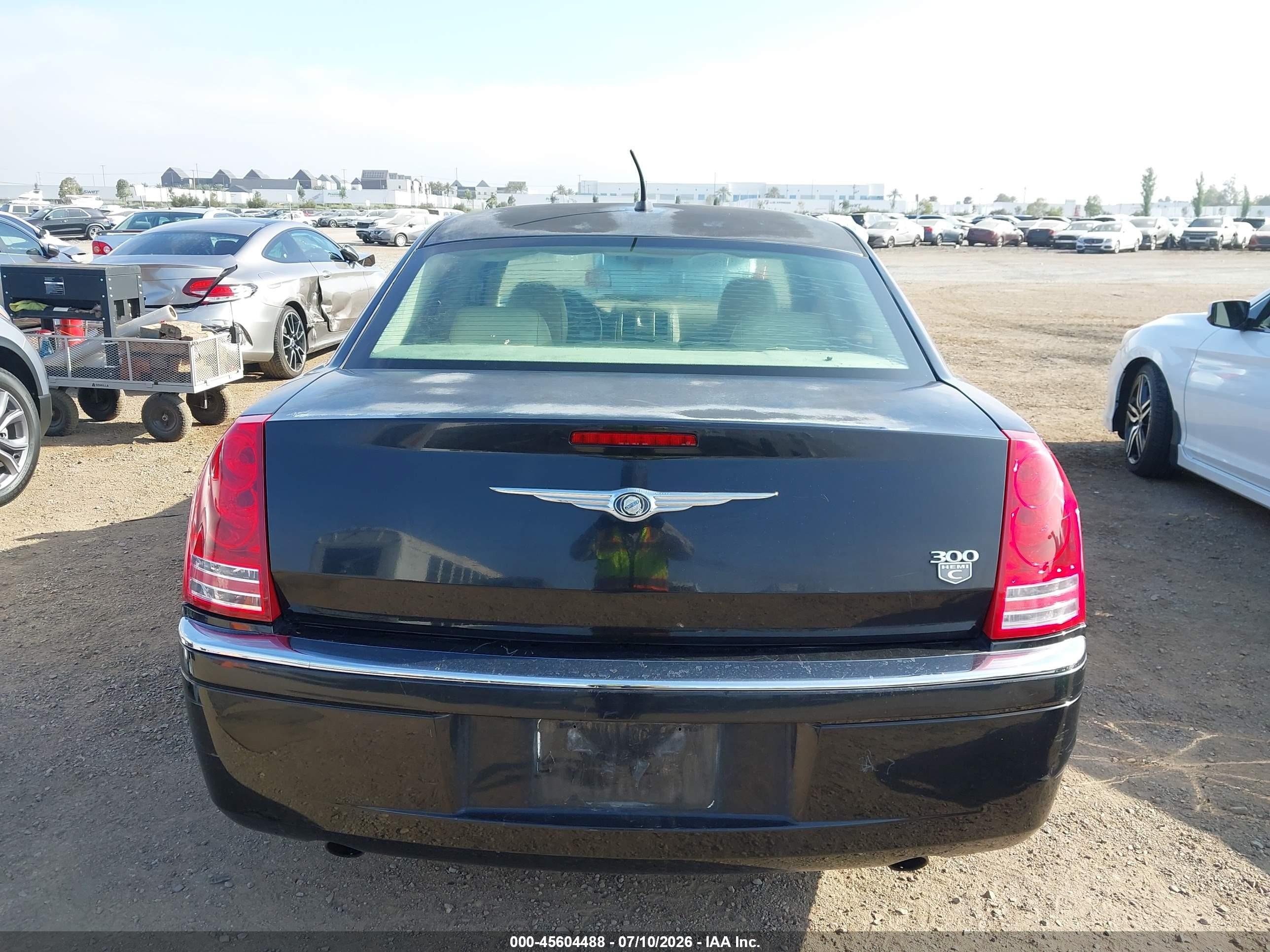 2008 Chrysler 300c Hemi Black vin: 2C3LA63H48H287028