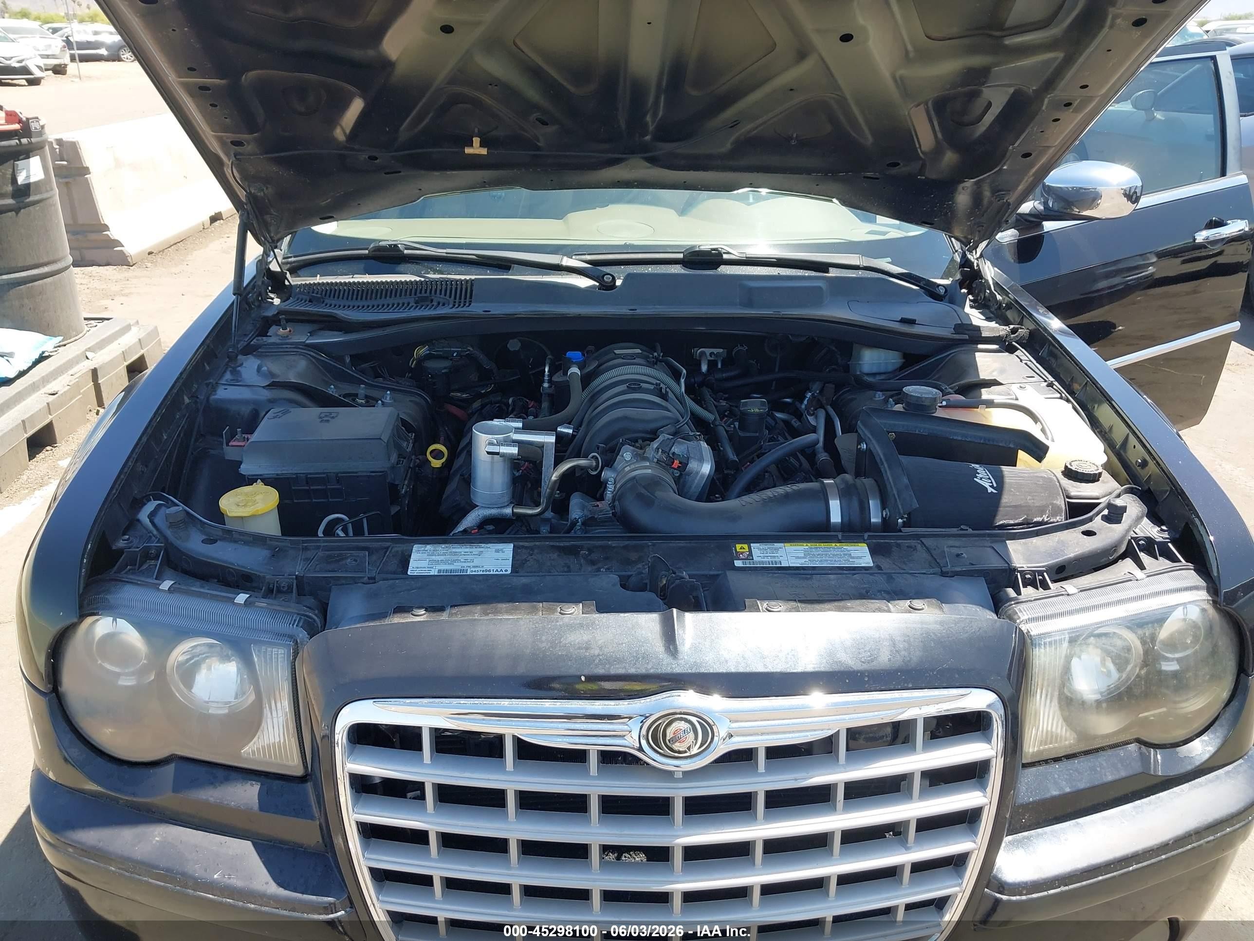 2008 Chrysler 300c Hemi Черный vin: 2C3LA63H58H262851