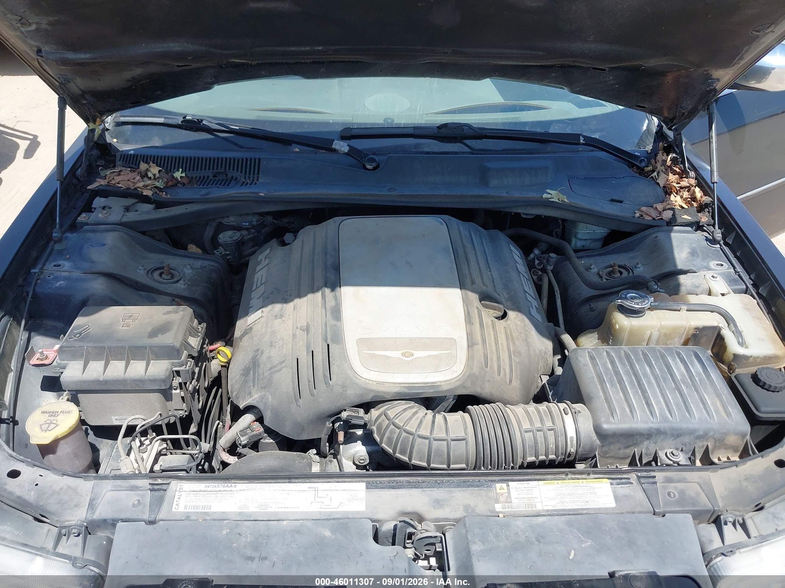 2007 Chrysler 300c   Black vin: 2C3LA63H77H706133