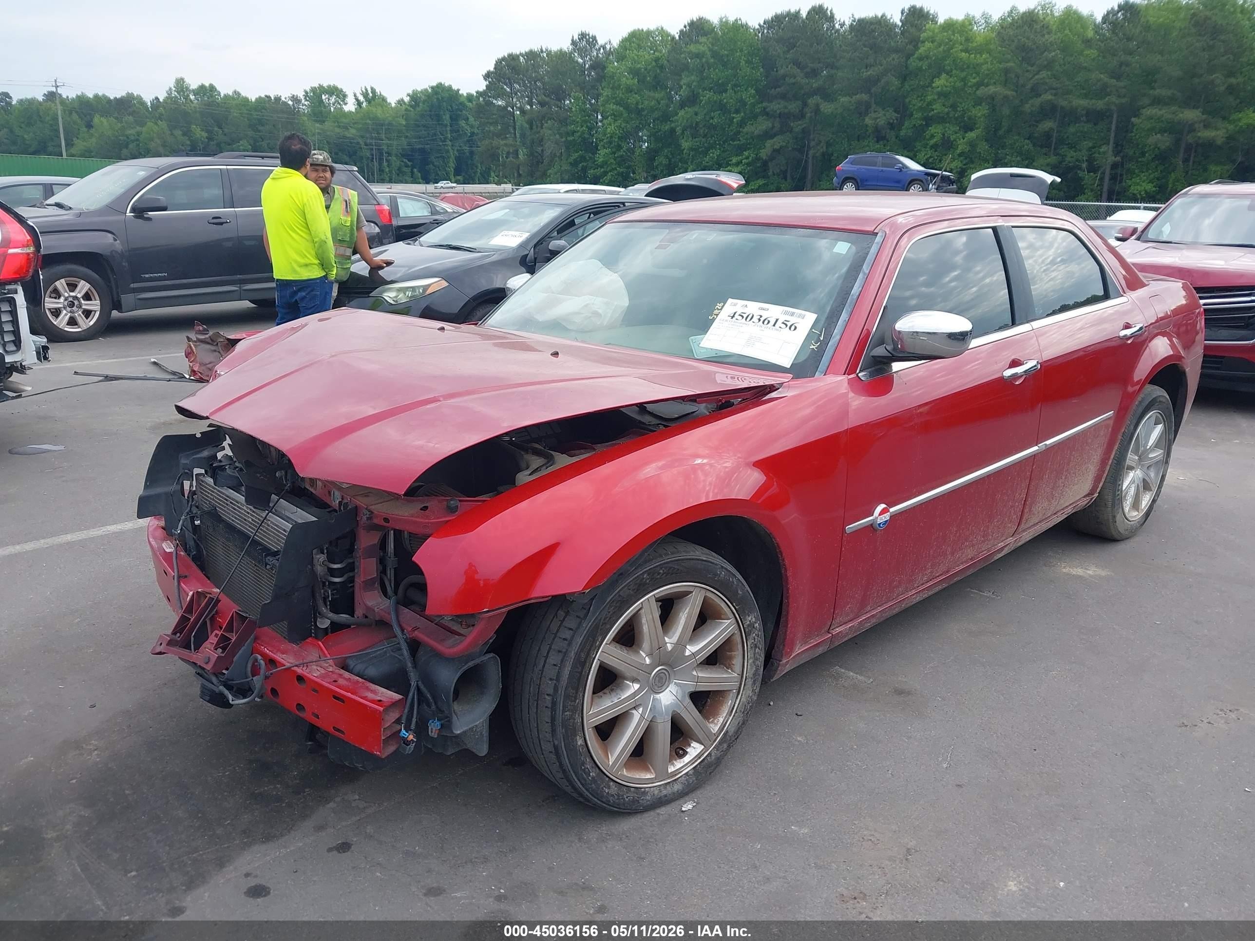 2008 Chrysler 300c Hemi Red vin: 2C3LA63H78H223176