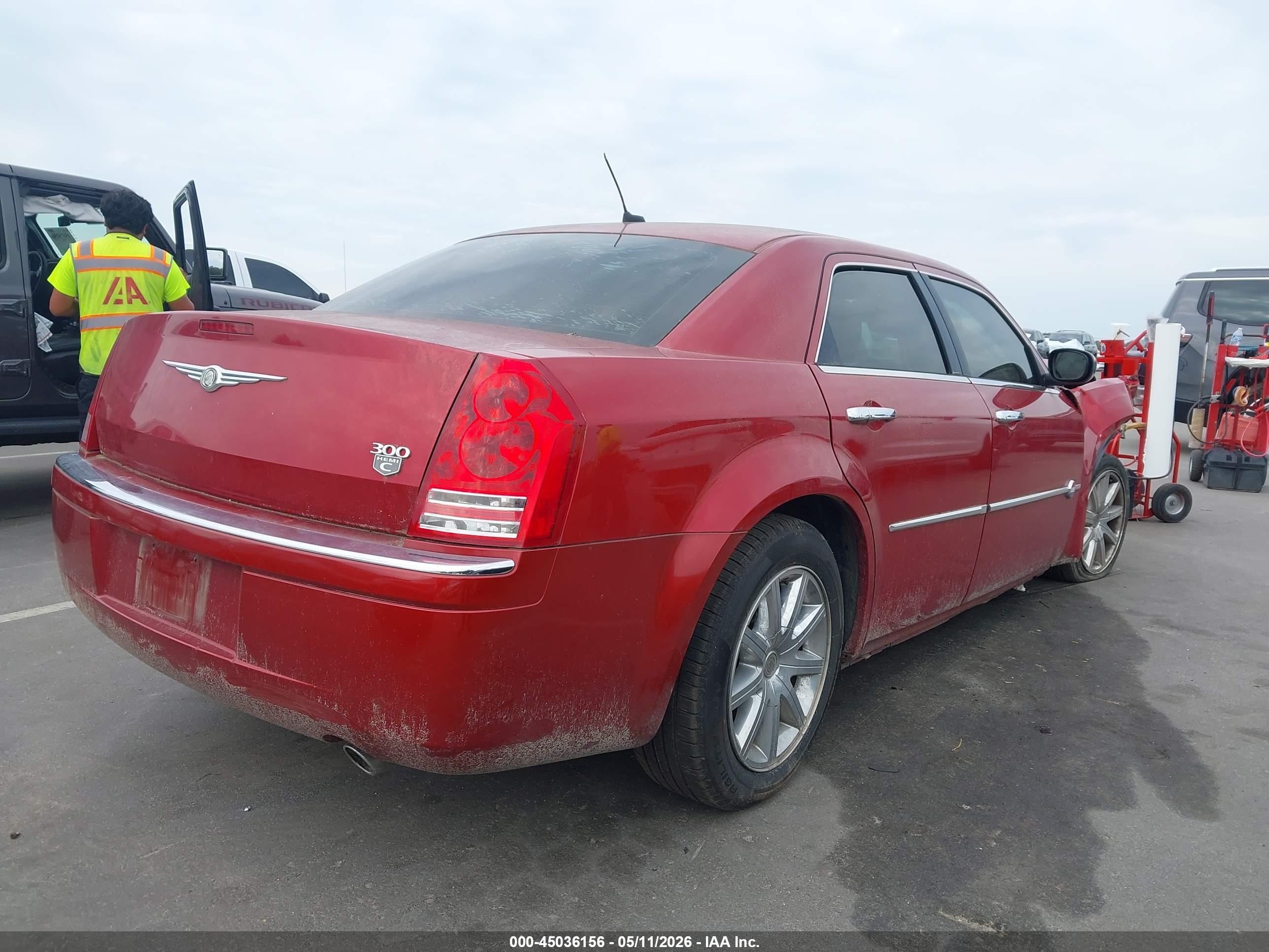 2008 Chrysler 300c Hemi Red vin: 2C3LA63H78H223176