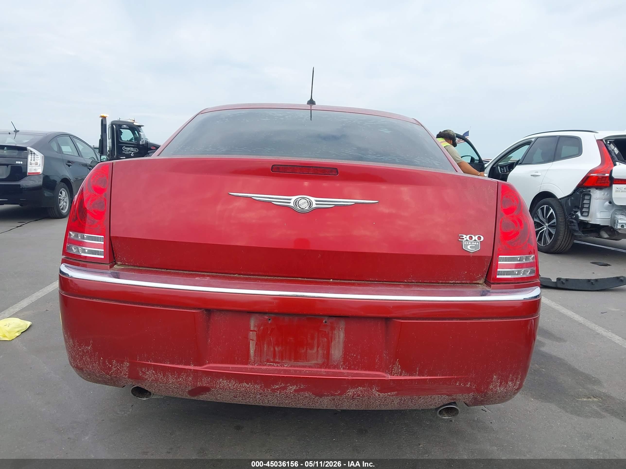 2008 Chrysler 300c Hemi Red vin: 2C3LA63H78H223176