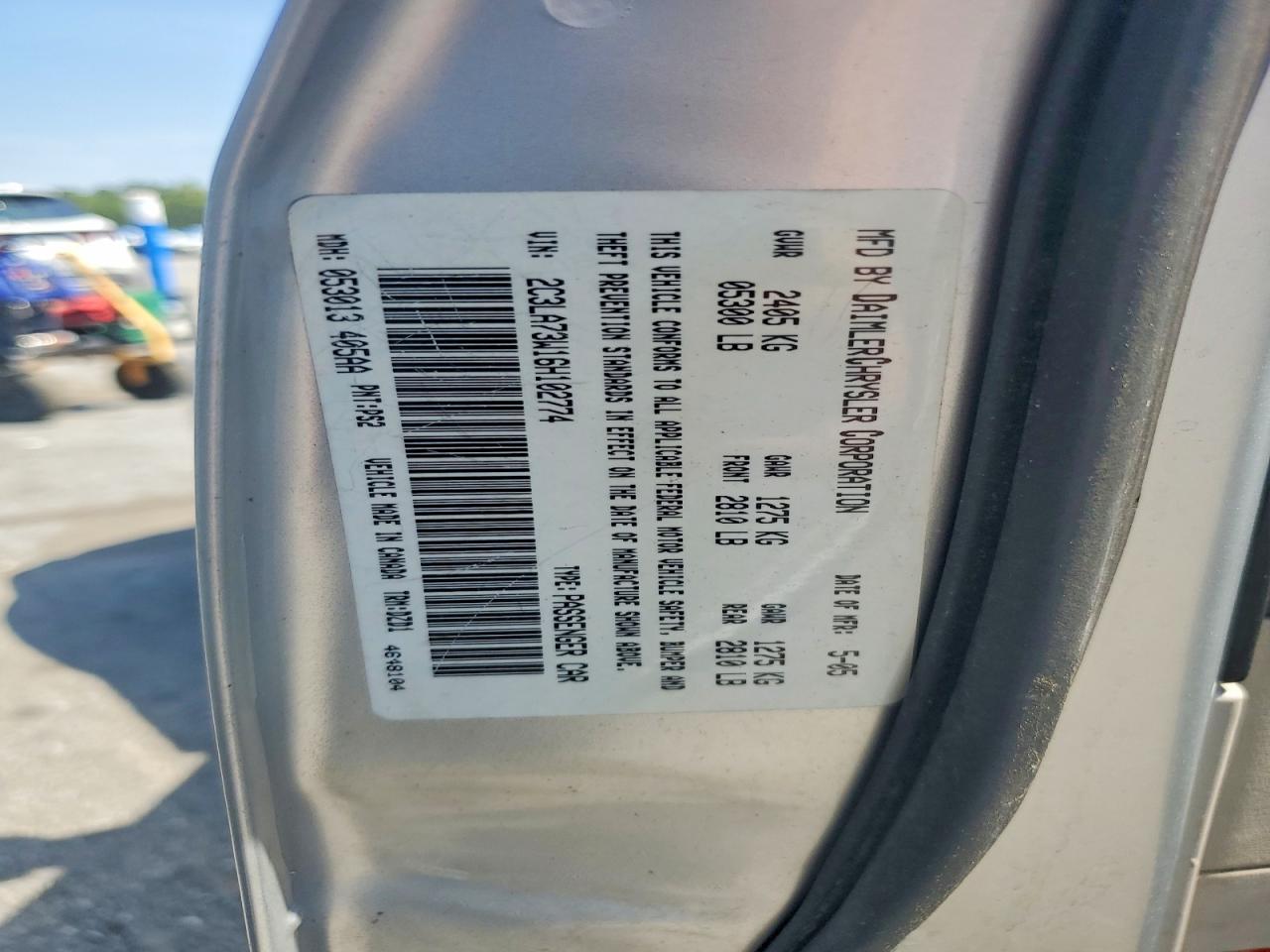 2006 Chrysler 300c Srt-8 Silver vin: 2C3LA73W16H102774
