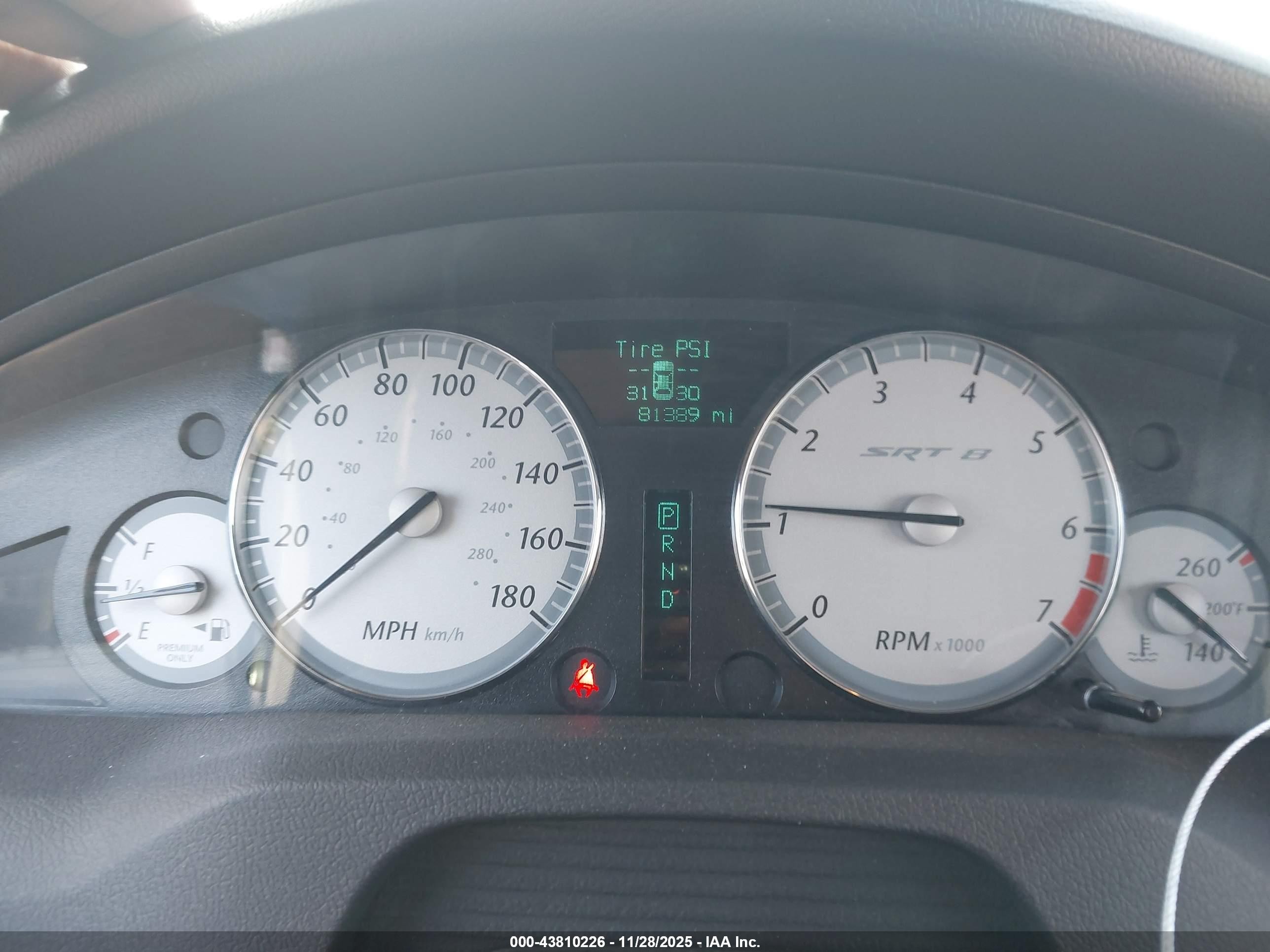 2006 Chrysler 300c Srt8 Black vin: 2C3LA73W26H377781