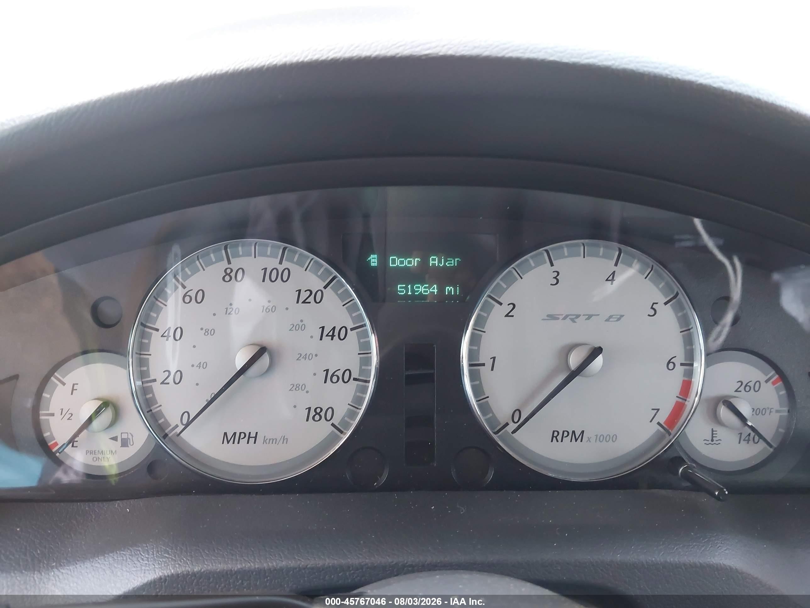 2006 Chrysler 300c Srt8 Black vin: 2C3LA73W46H455378
