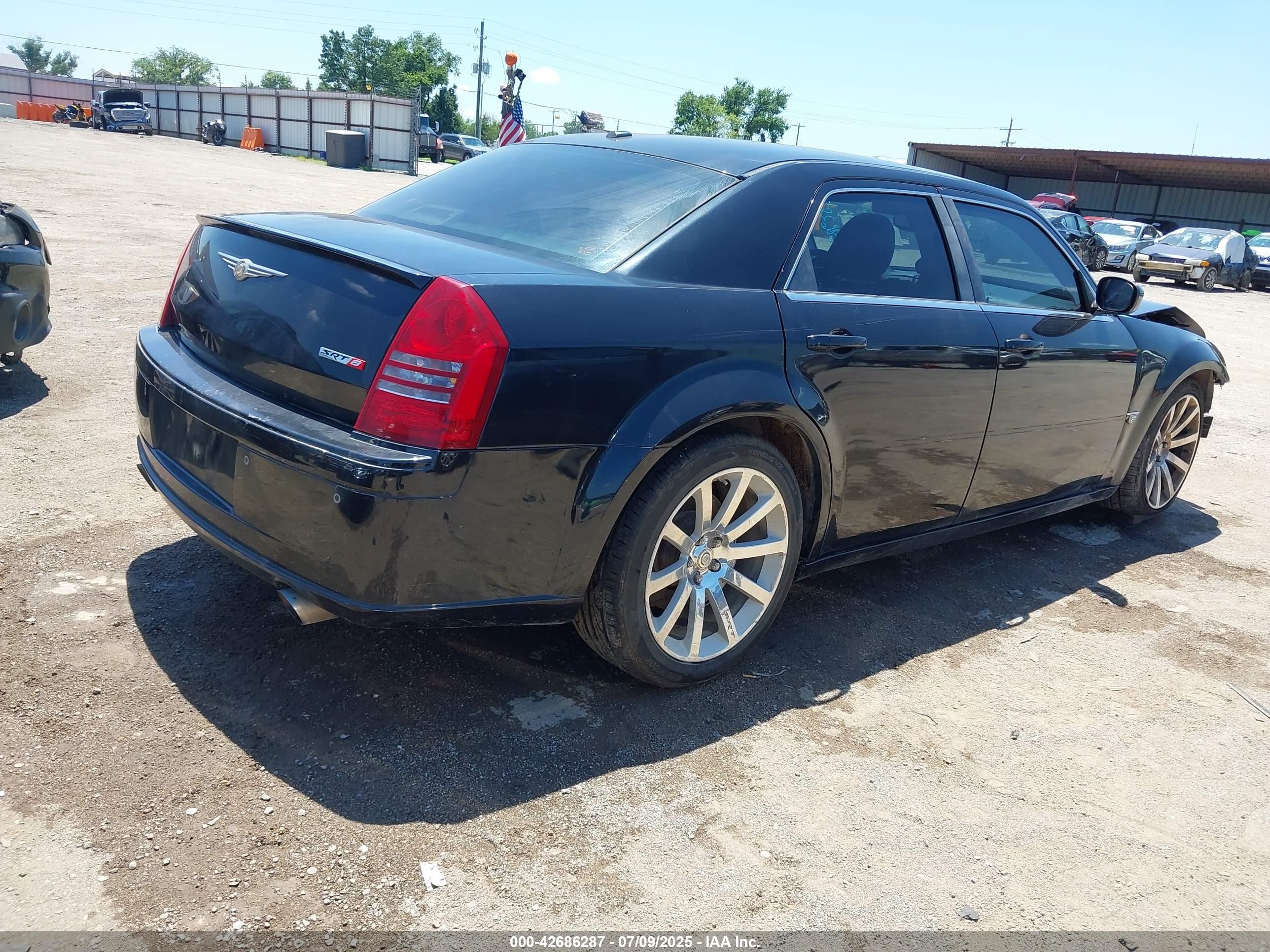 2007 Chrysler 300c Srt8 Черный vin: 2C3LA73W77H637836